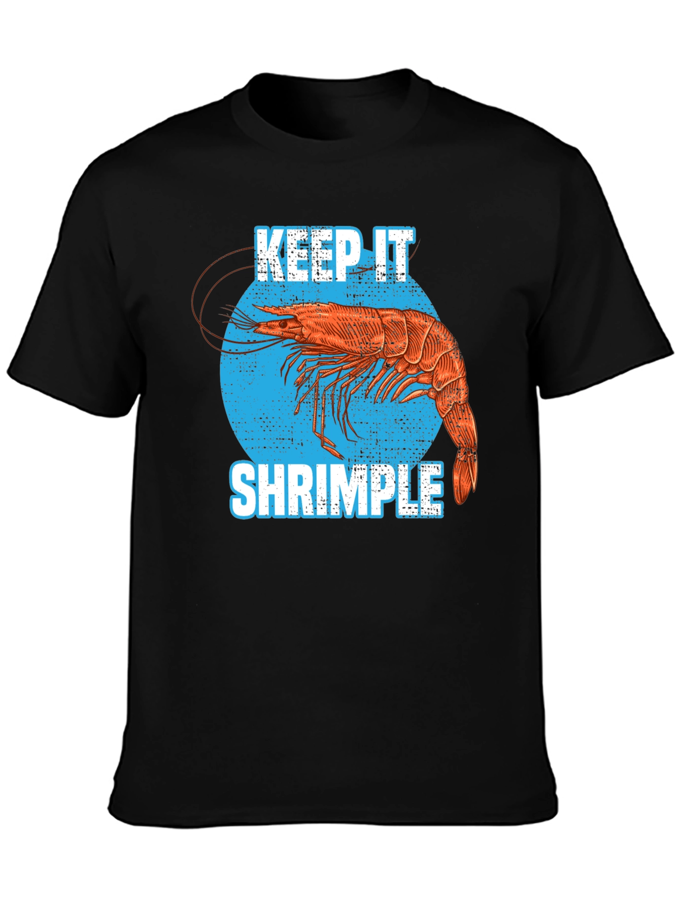 Keep it Shrimple T-Shirt Funny Shrimp Lover Tee