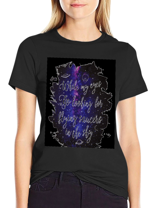 Cosmic T-Shirt: Flying Saucers in the Sky Tee