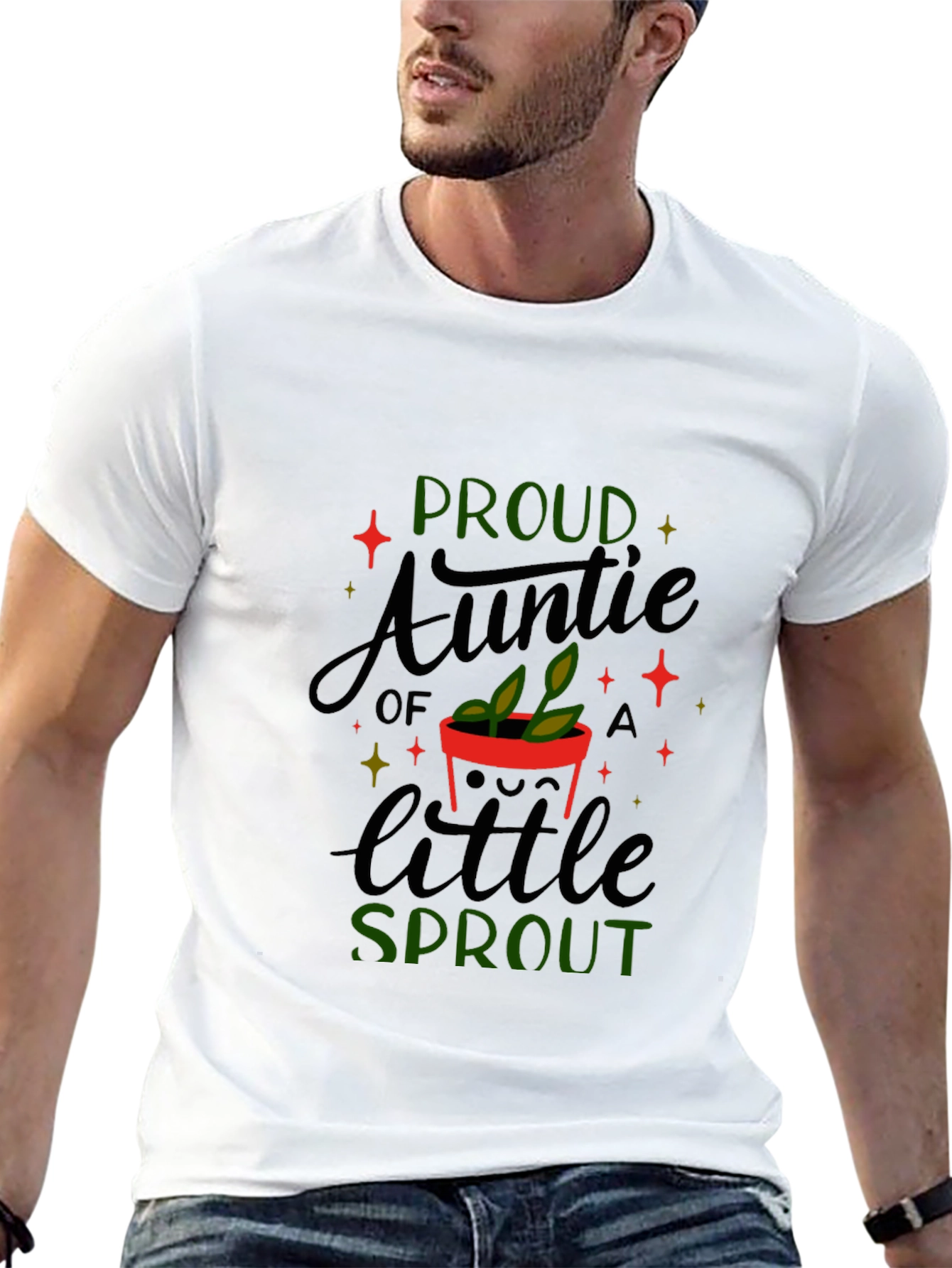 Proud Auntie of a Little Sprout T-Shirt