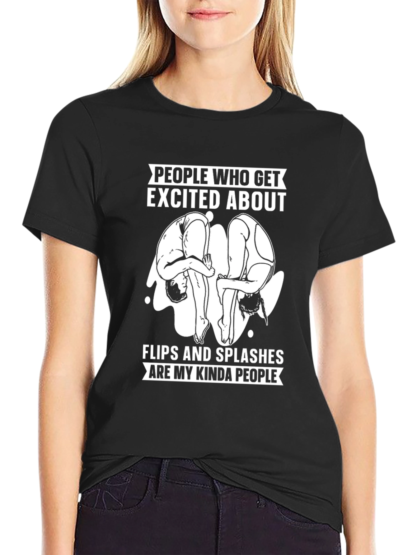 Flips and Splashes T-Shirt - Diving Humor Tee
