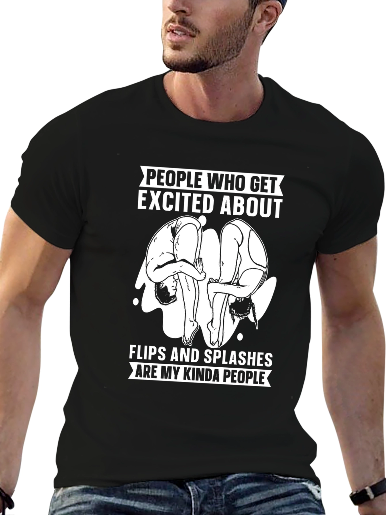 Flips and Splashes T-Shirt - Diving Humor Tee