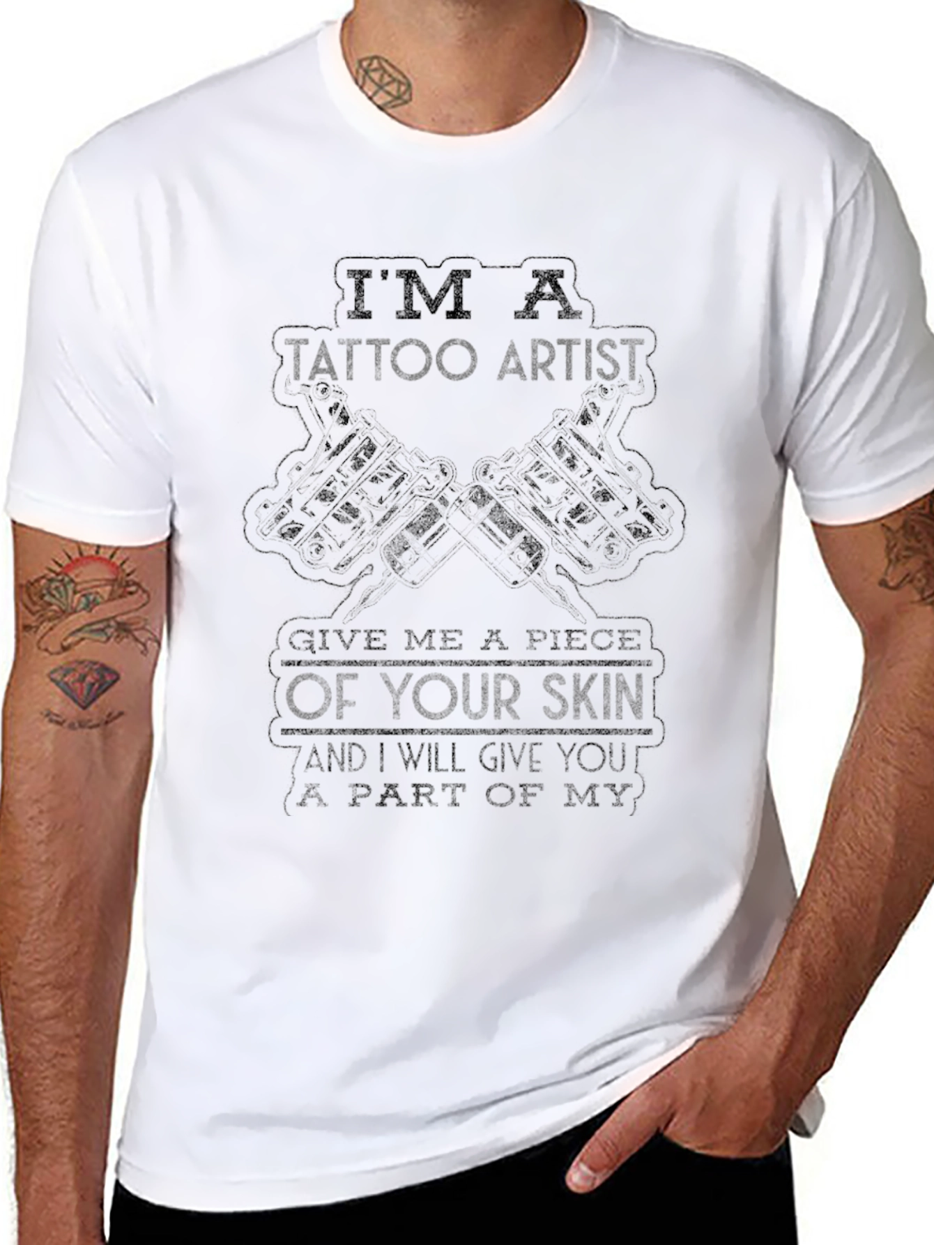 Tattoo Artist Graphic Tee - Skin Art Design