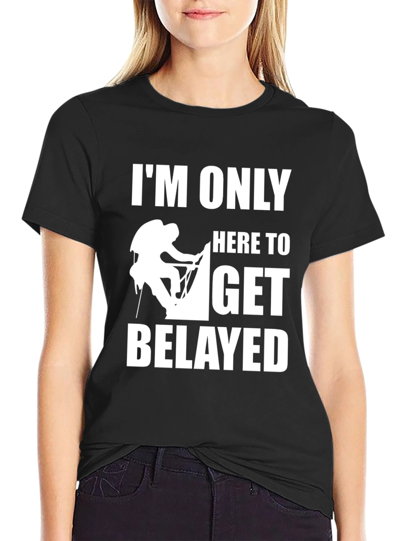 Climbing T-Shirt: Belayed Graphic Tee