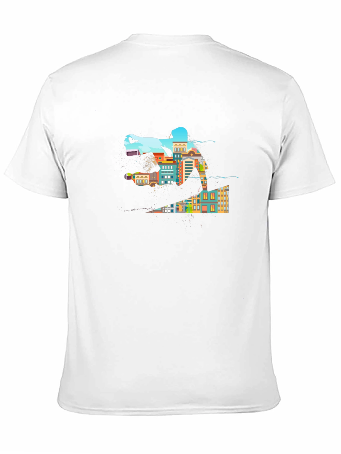 Urban Skateboarding Tee - Cool Cityscape Design