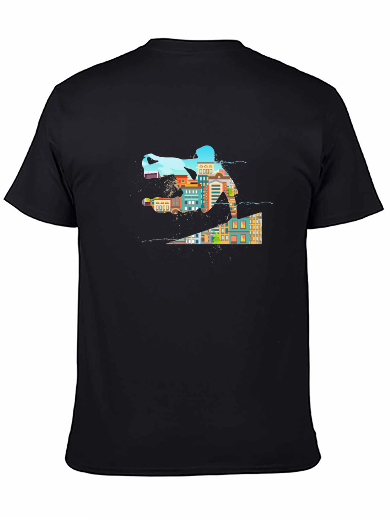 Urban Skateboarding Tee - Cool Cityscape Design