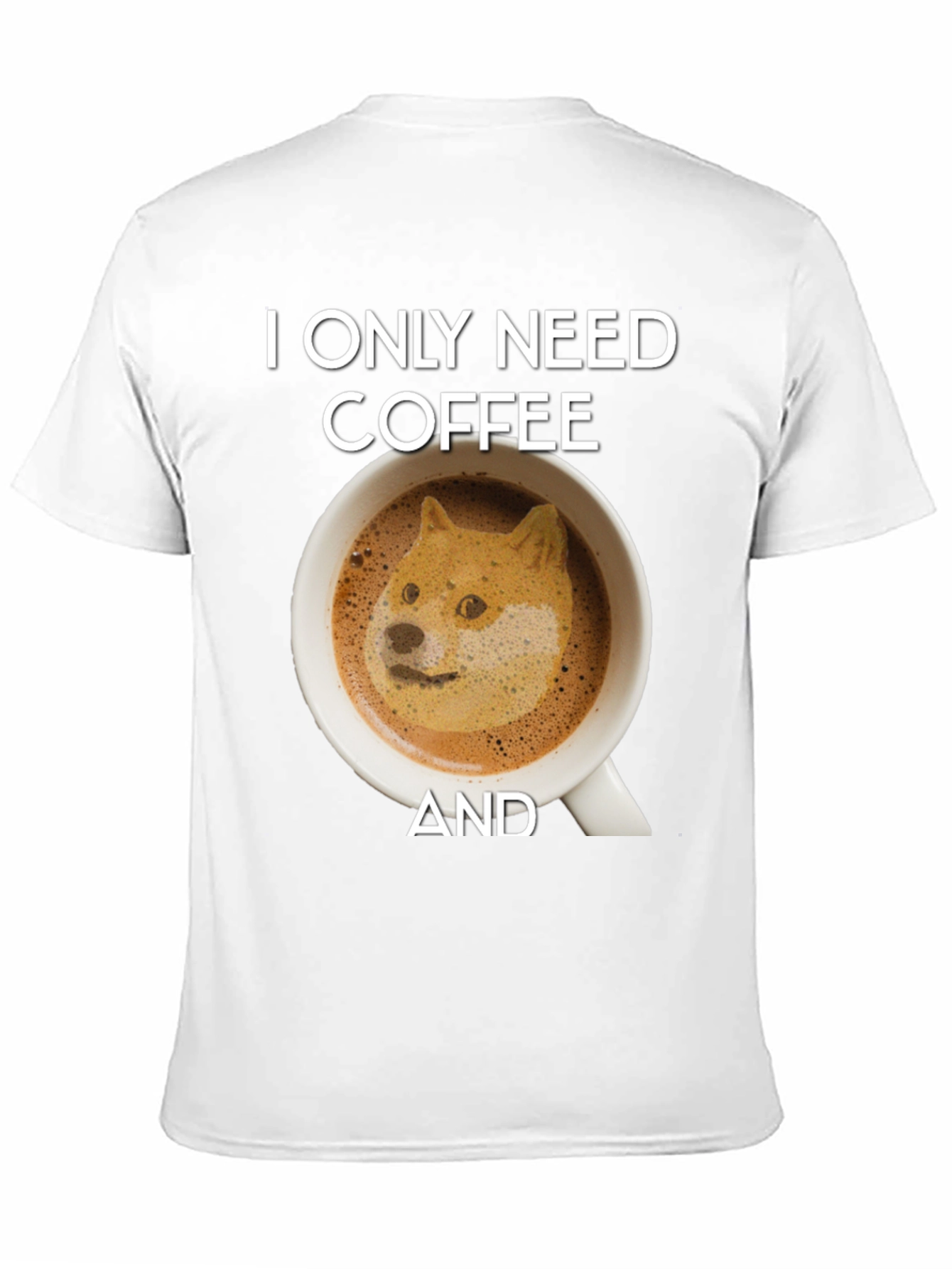 Coffee & Doge T-Shirt - Funny Meme Tee