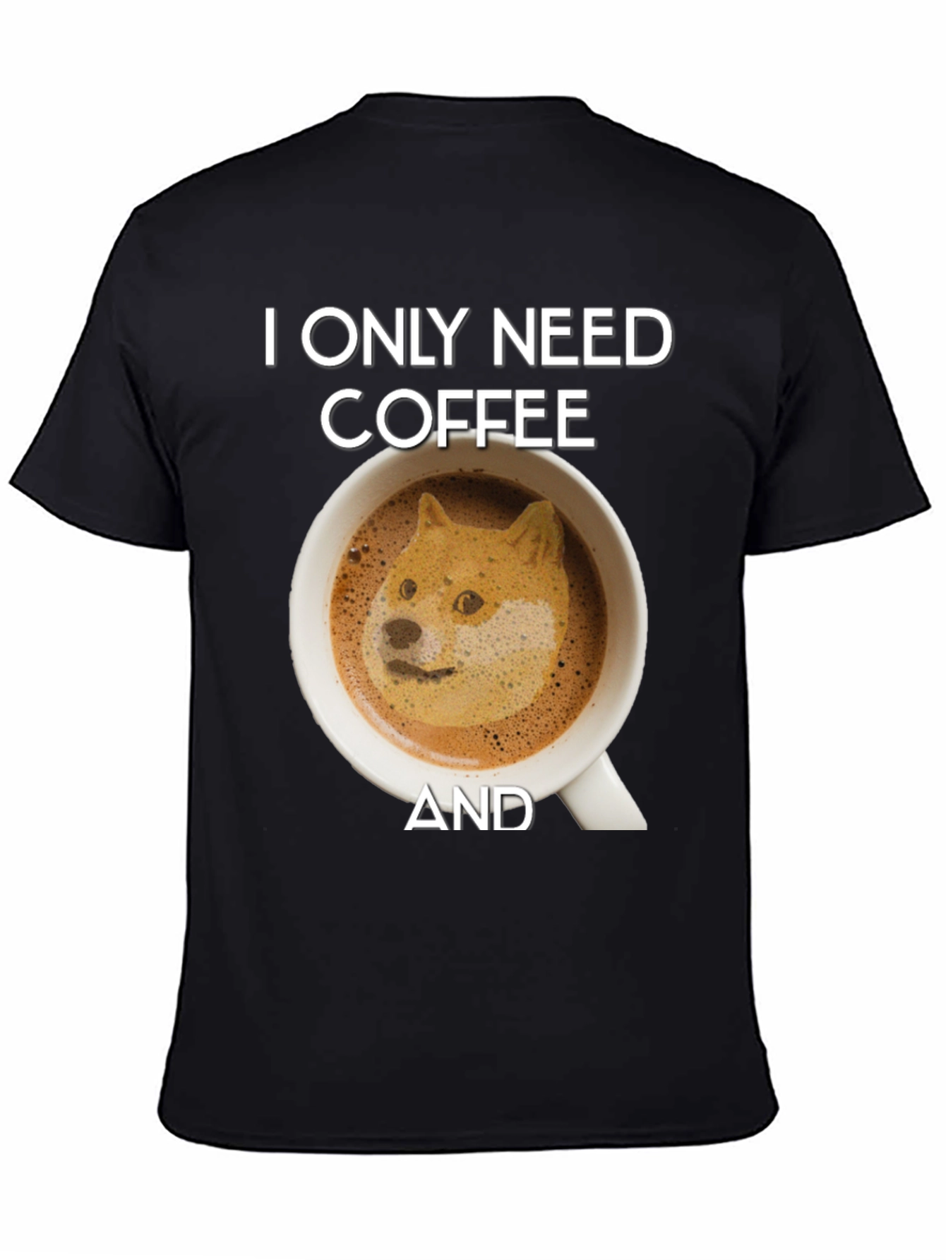 Coffee & Doge T-Shirt - Funny Meme Tee