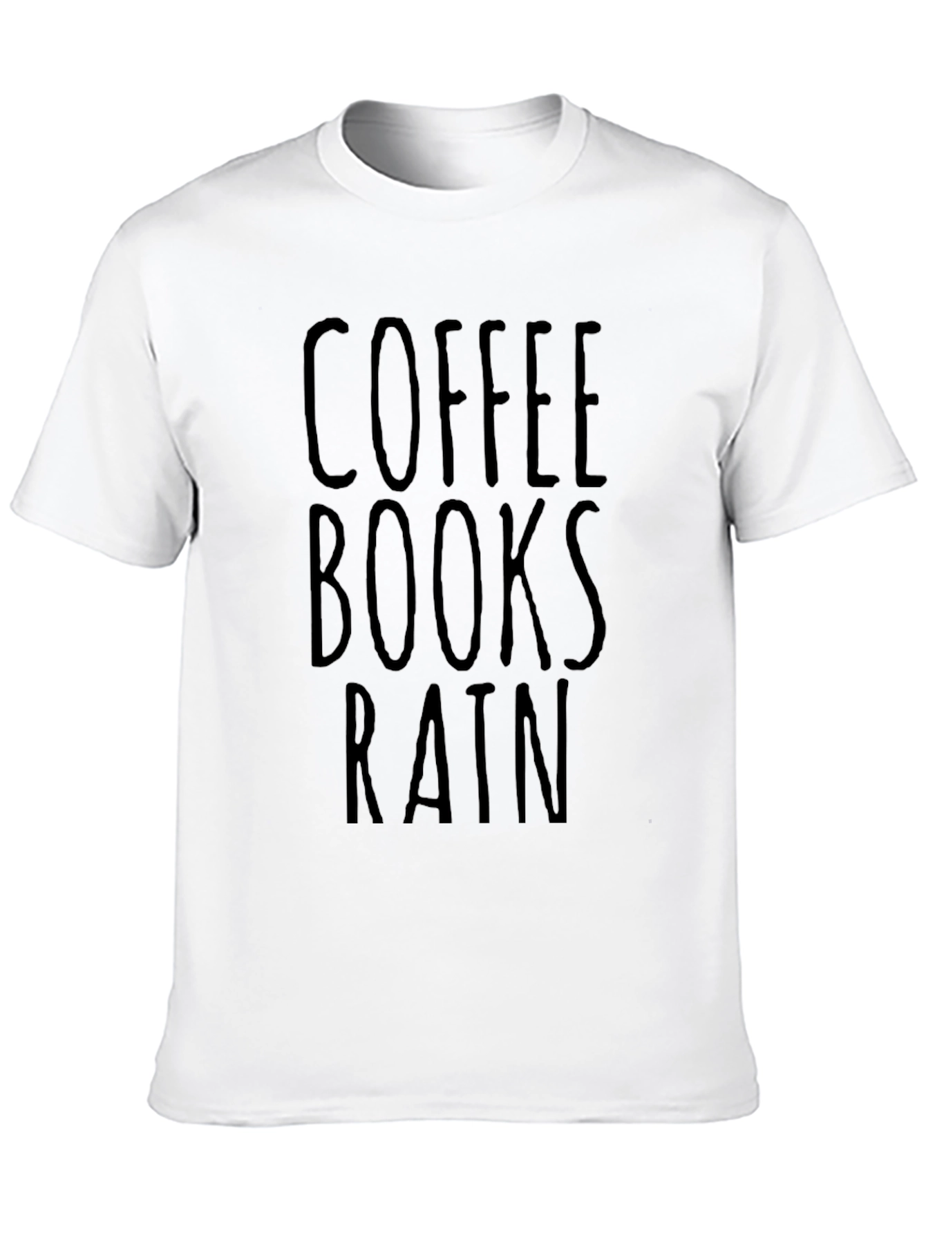 Coffee Books Rain Graphic Tee - Relaxed Fit