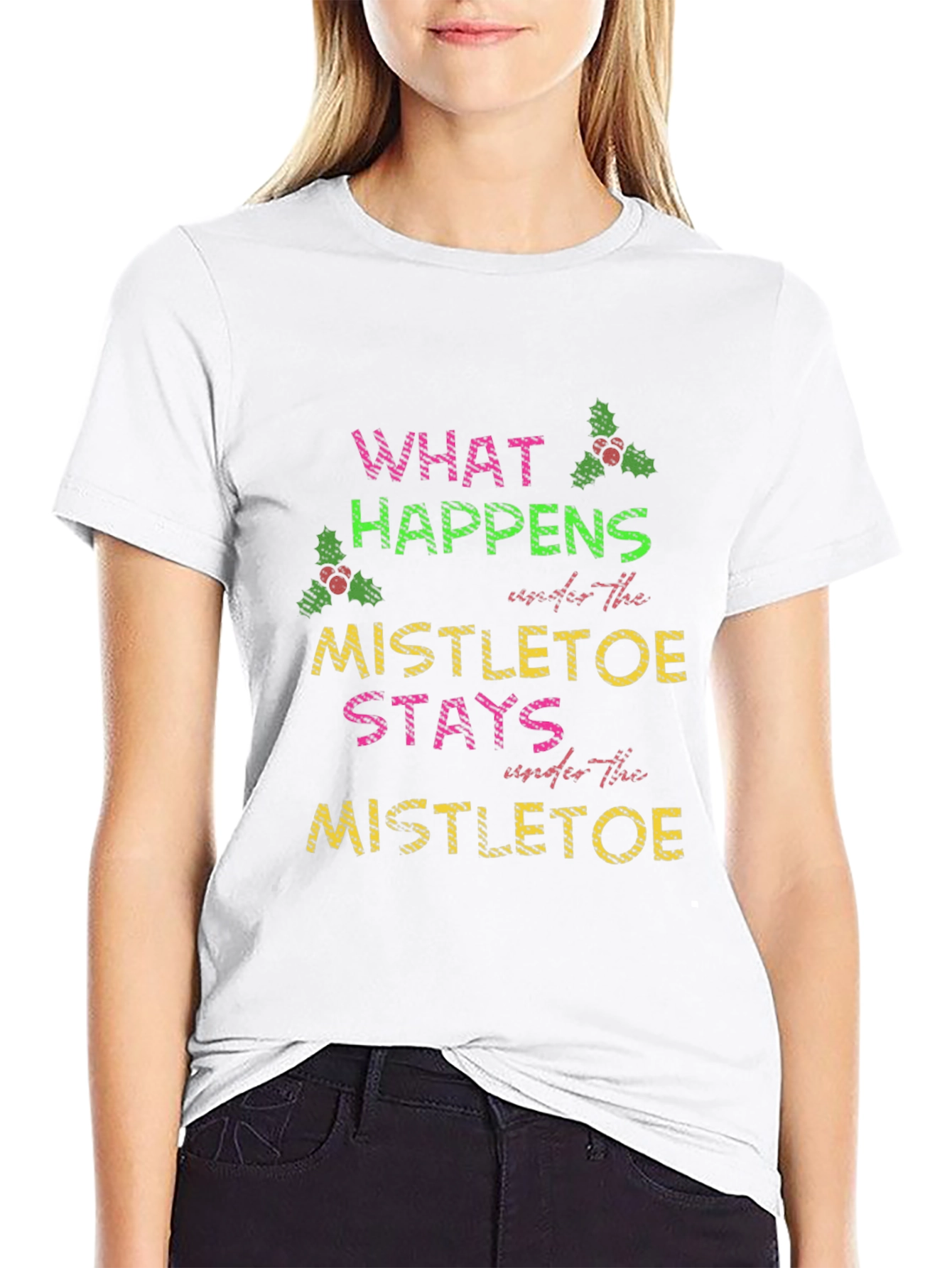 Mistletoe Saying Tee