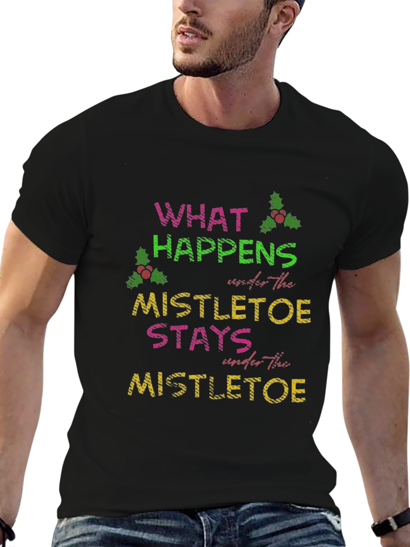 Mistletoe Saying Tee