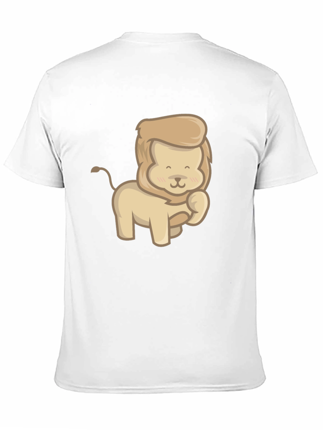 Cute Lion Graphic Tee - Unisex Black T-Shirt
