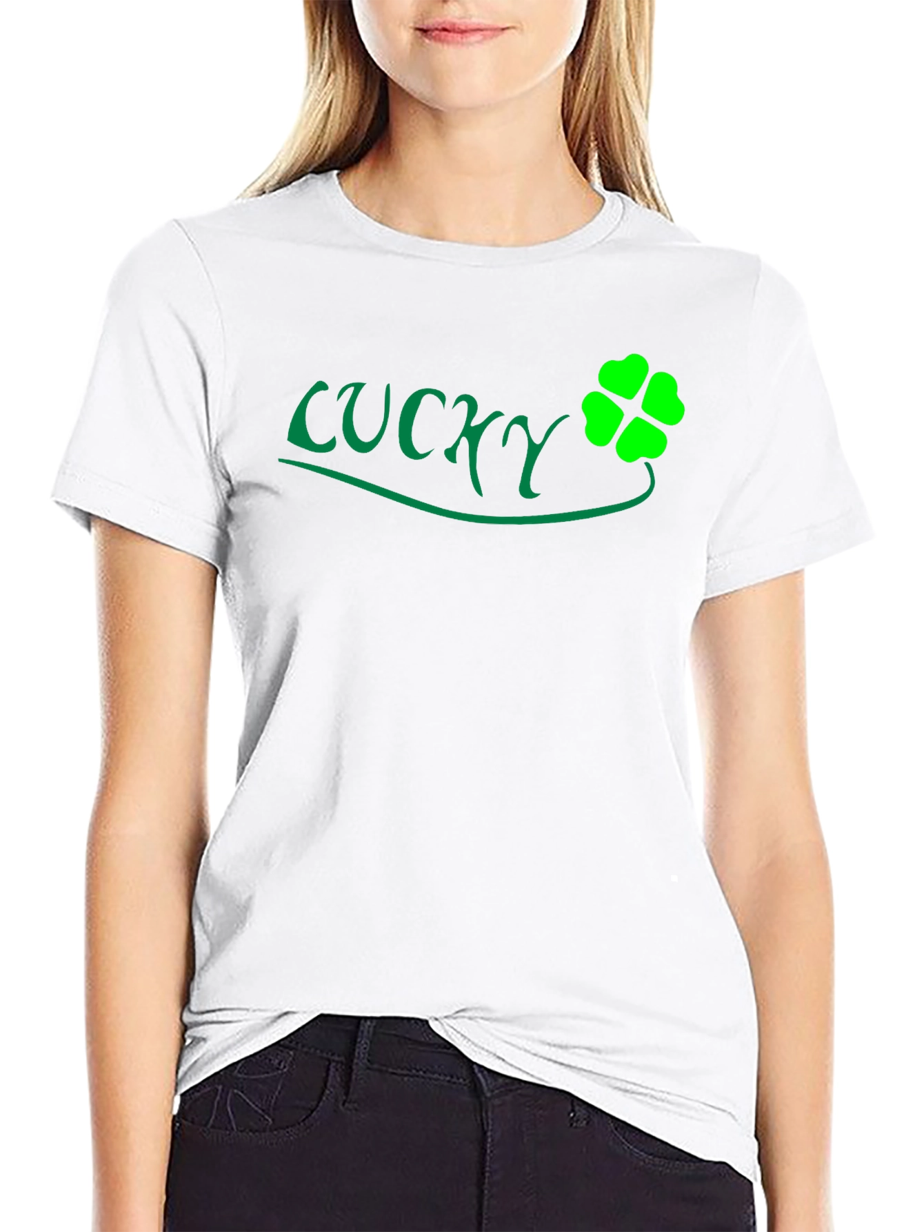 Lucky Clover Black T-Shirt
