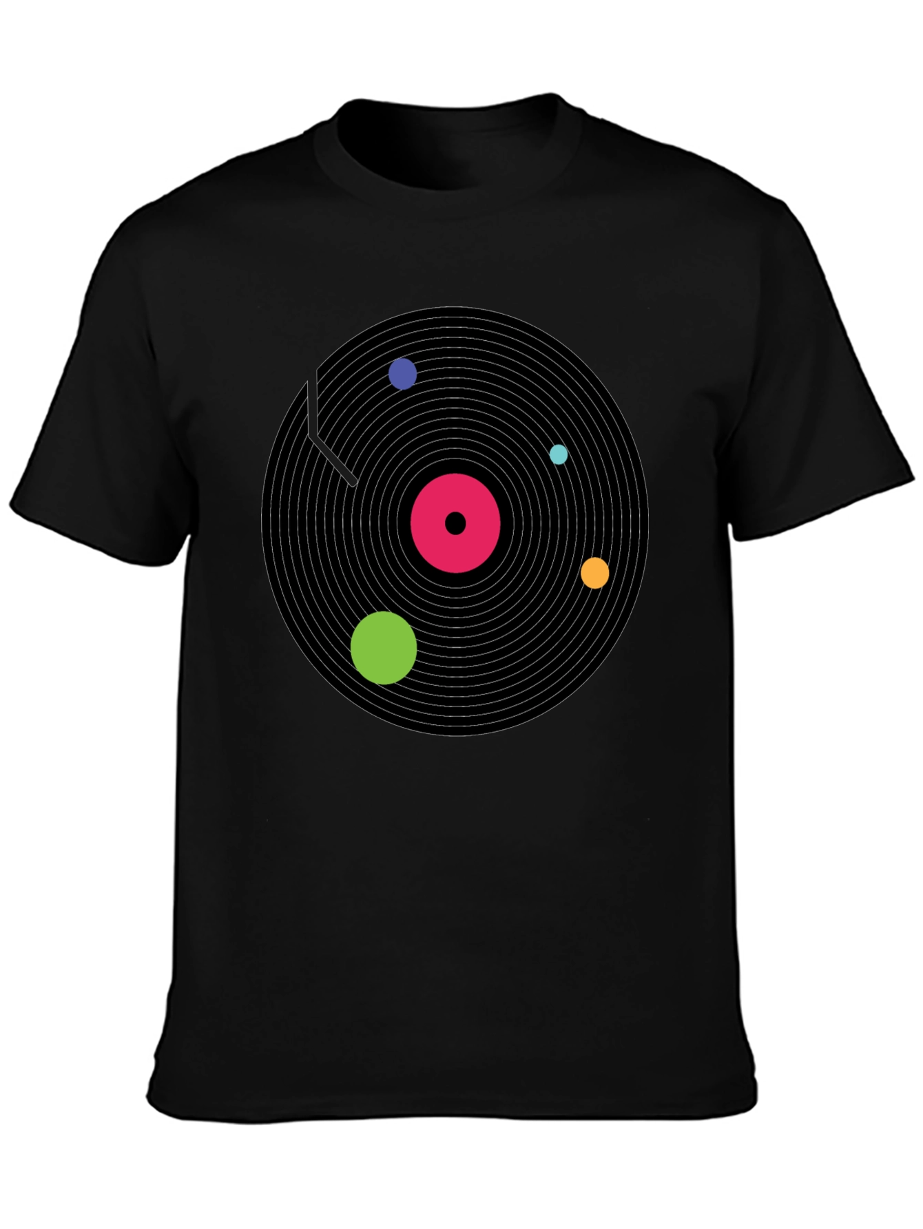 Retro Record Player Graphic T-Shirt