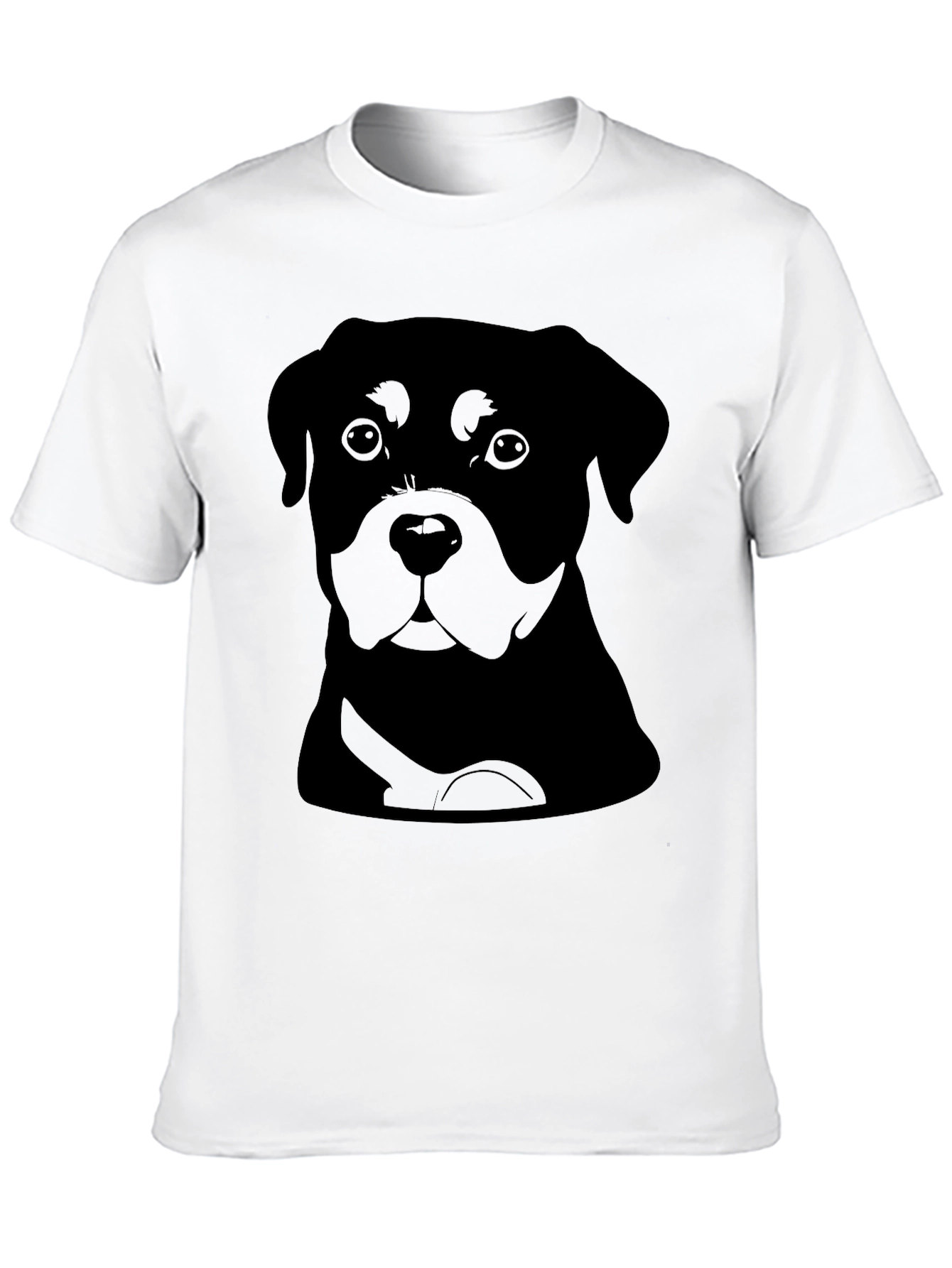 Rottweiler Graphic T-Shirt - Black Crew Neck Tee