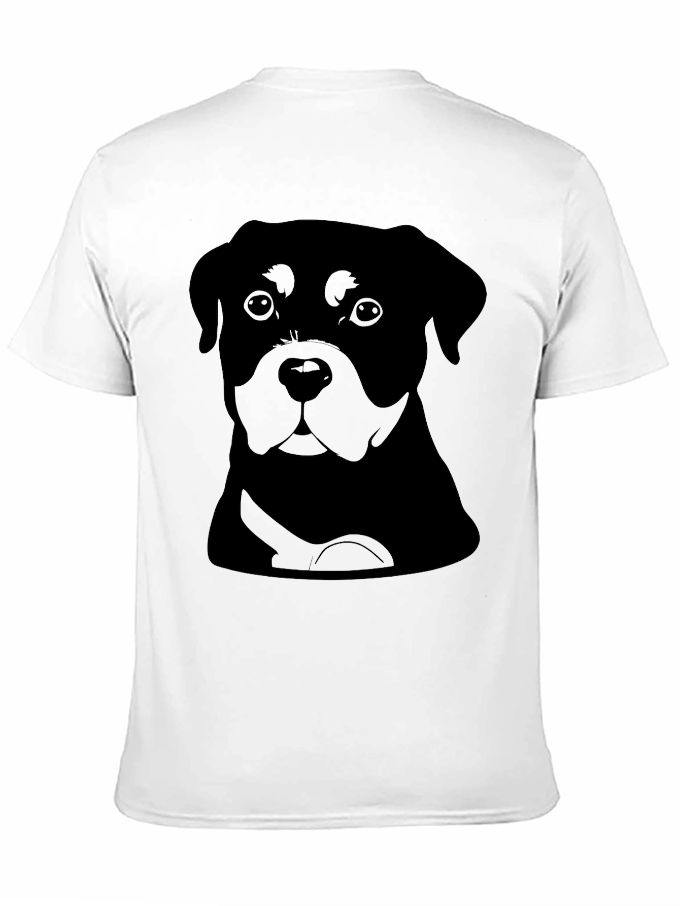 Rottweiler Graphic T-Shirt - Black Crew Neck Tee