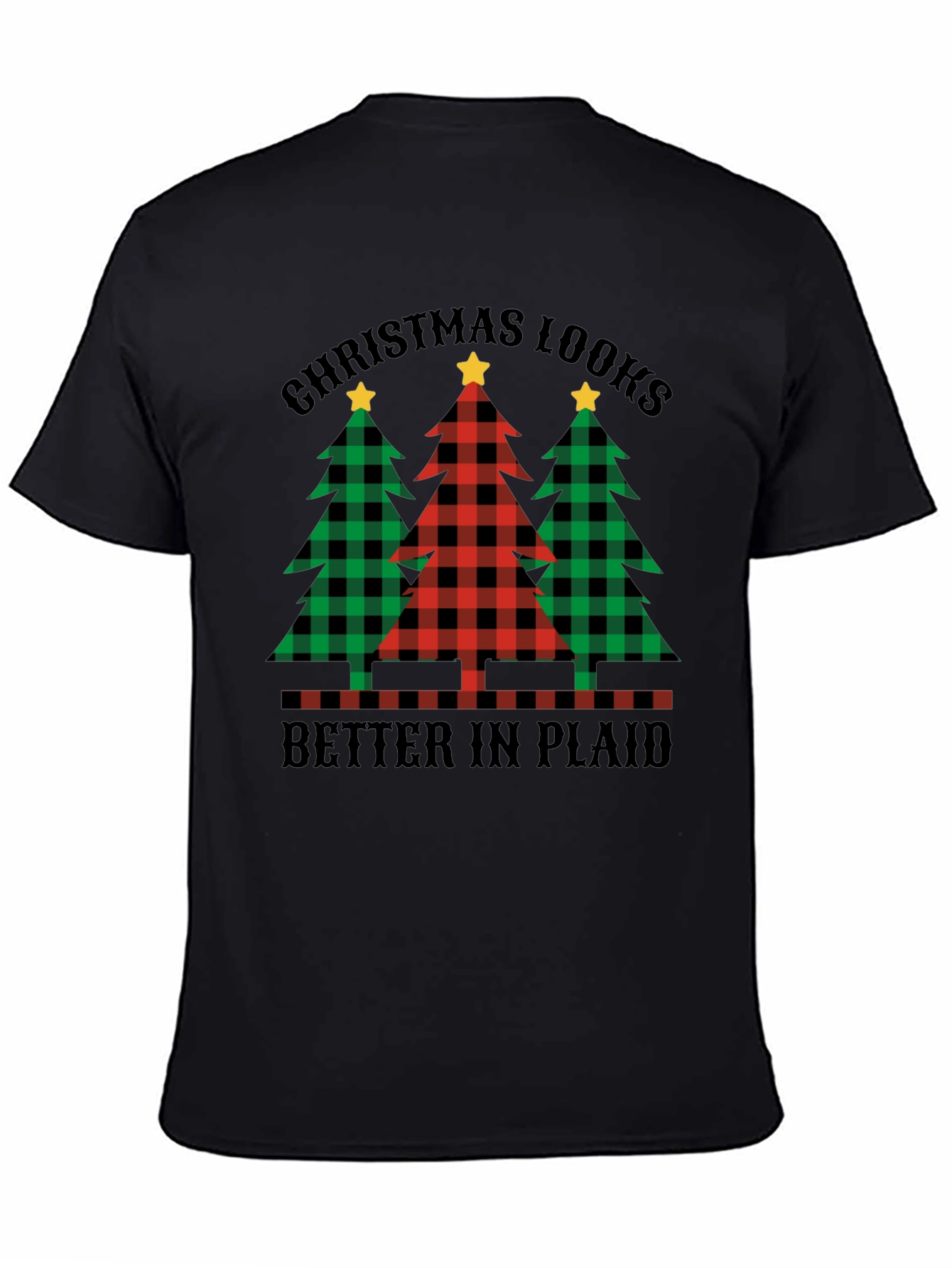 Plaid Christmas Tree T-Shirt