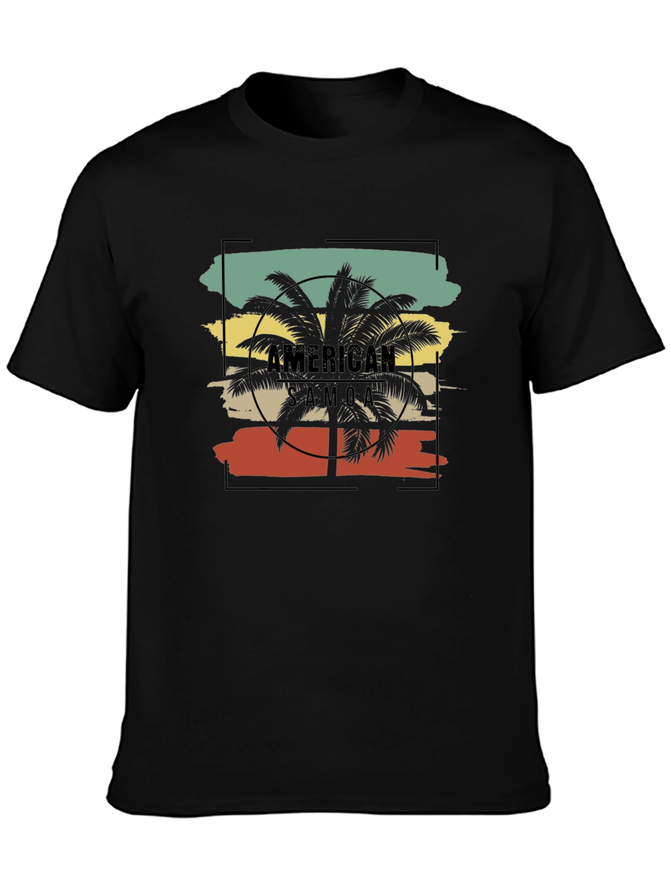 American Samoa Retro Style Graphic T-Shirt