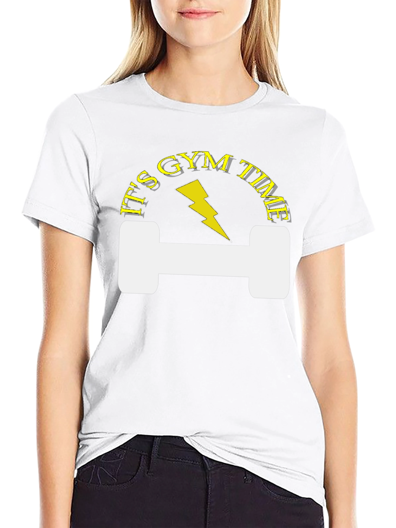 Its Gym Time Black T-Shirt