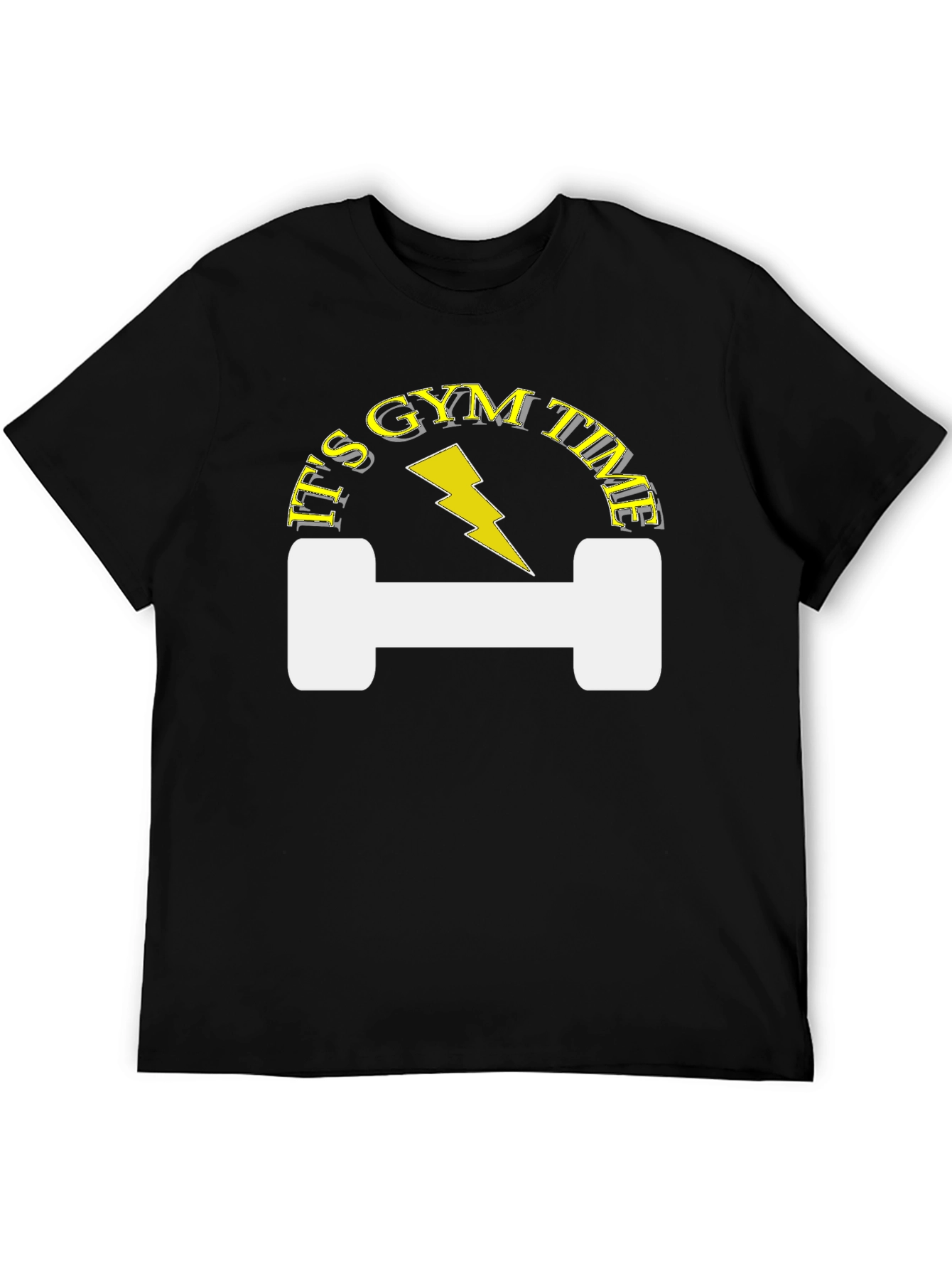 Its Gym Time Black T-Shirt