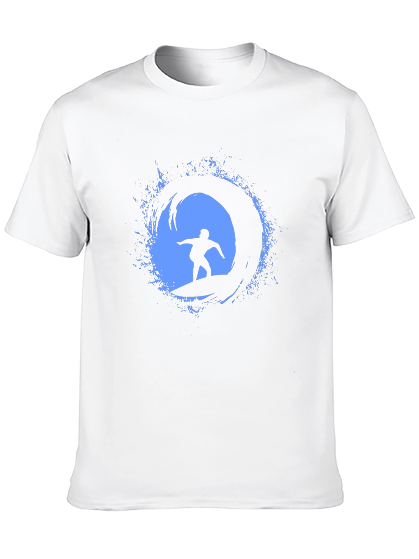 Surfing Wave Graphic Tee - Mens Black T-Shirt