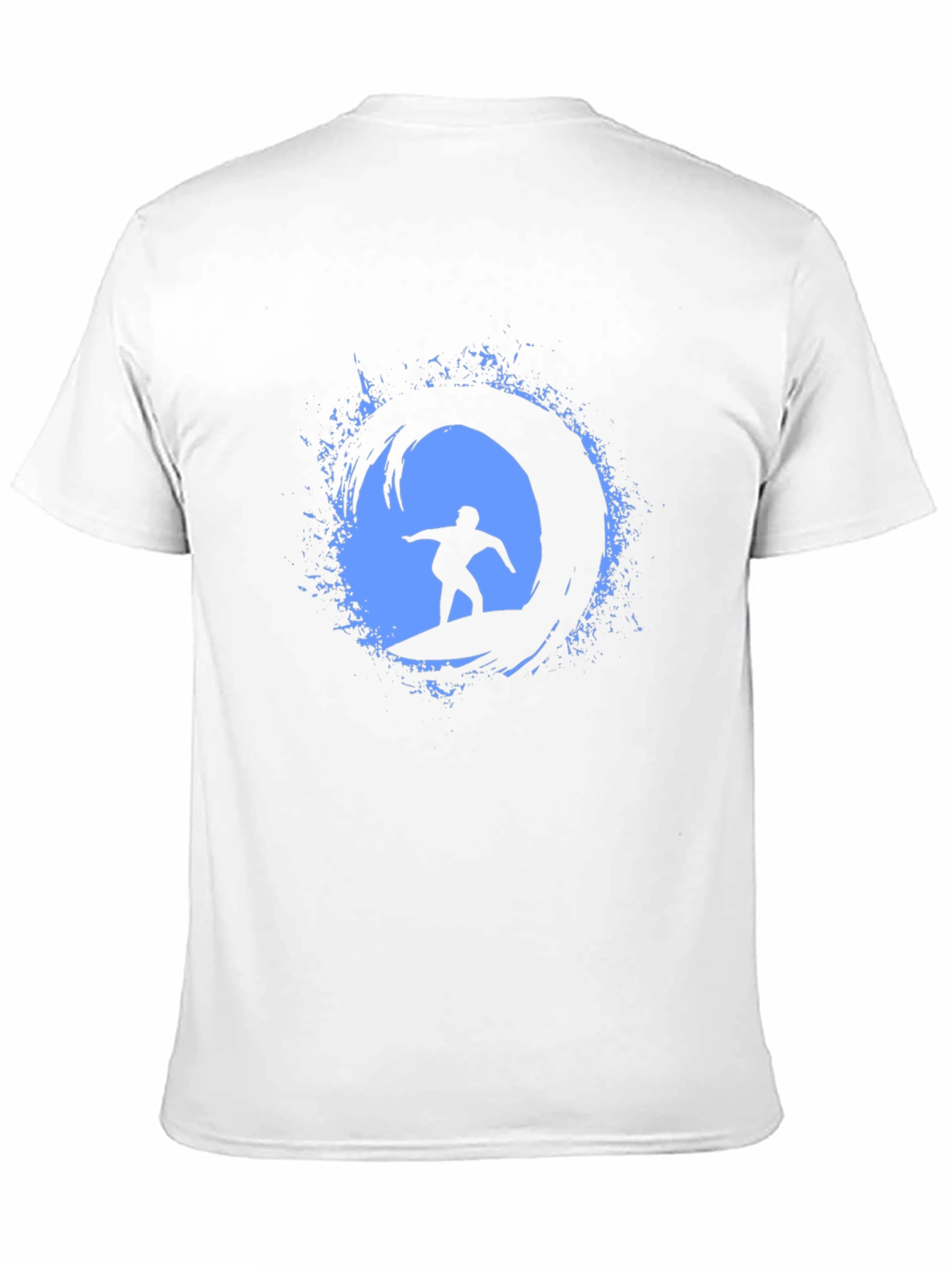 Surfing Wave Graphic Tee - Mens Black T-Shirt