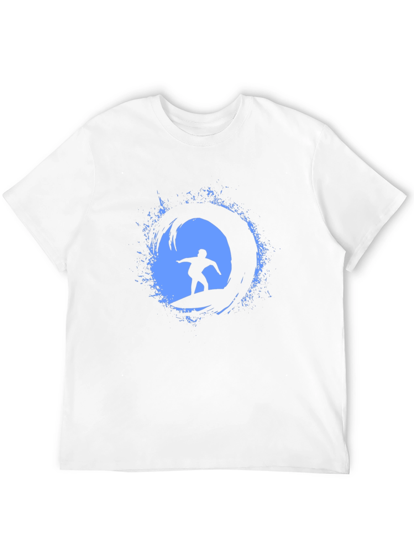 Surfing Wave Graphic Tee - Mens Black T-Shirt