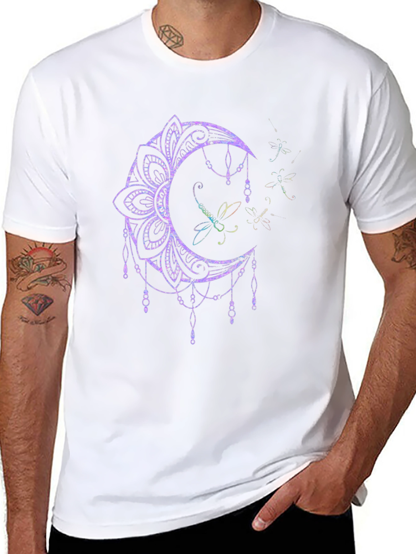 Moon & Dragonfly Graphic Tee