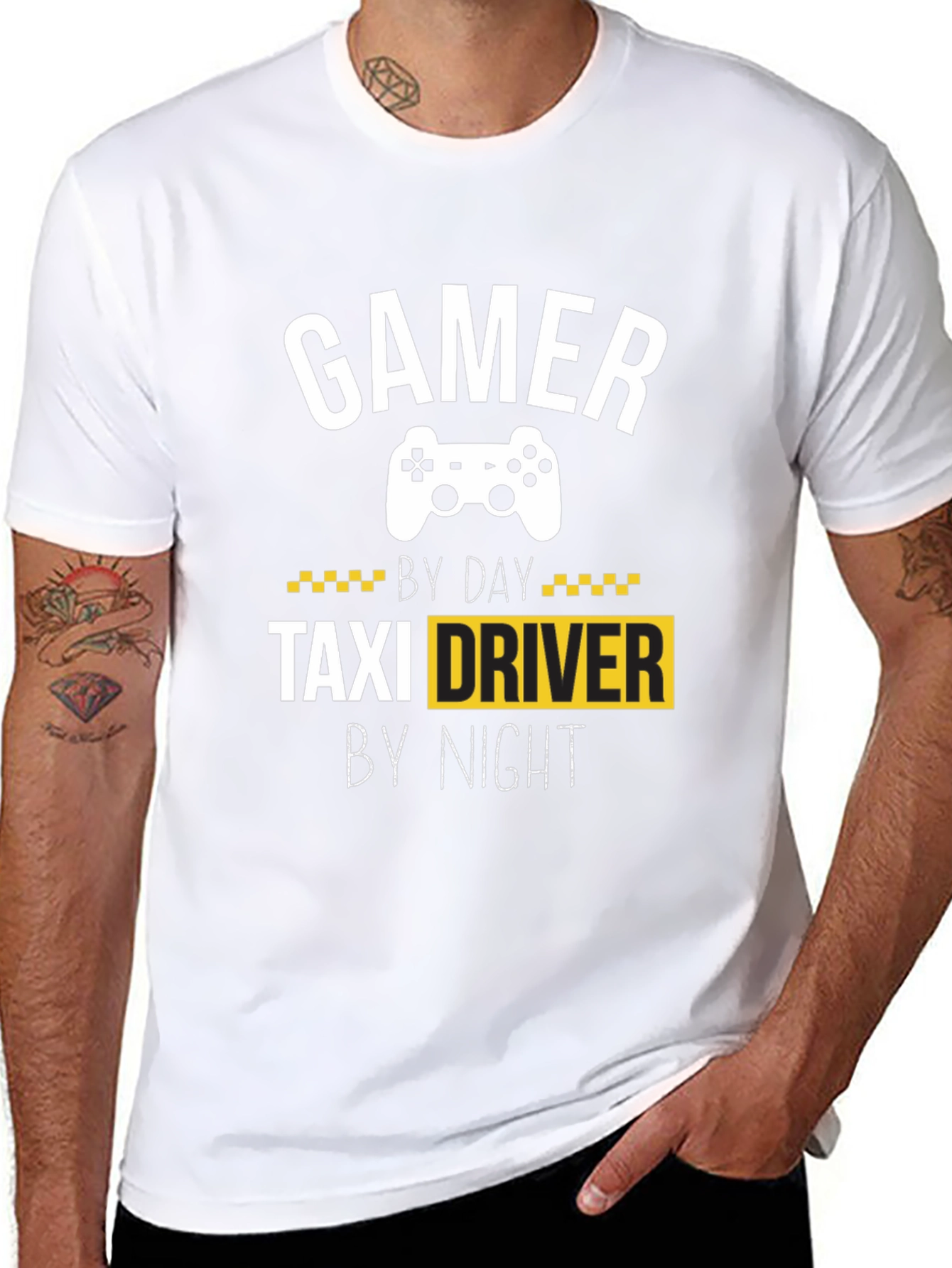 Gamer Taxi Driver T-Shirt - Funny Graphic Tee