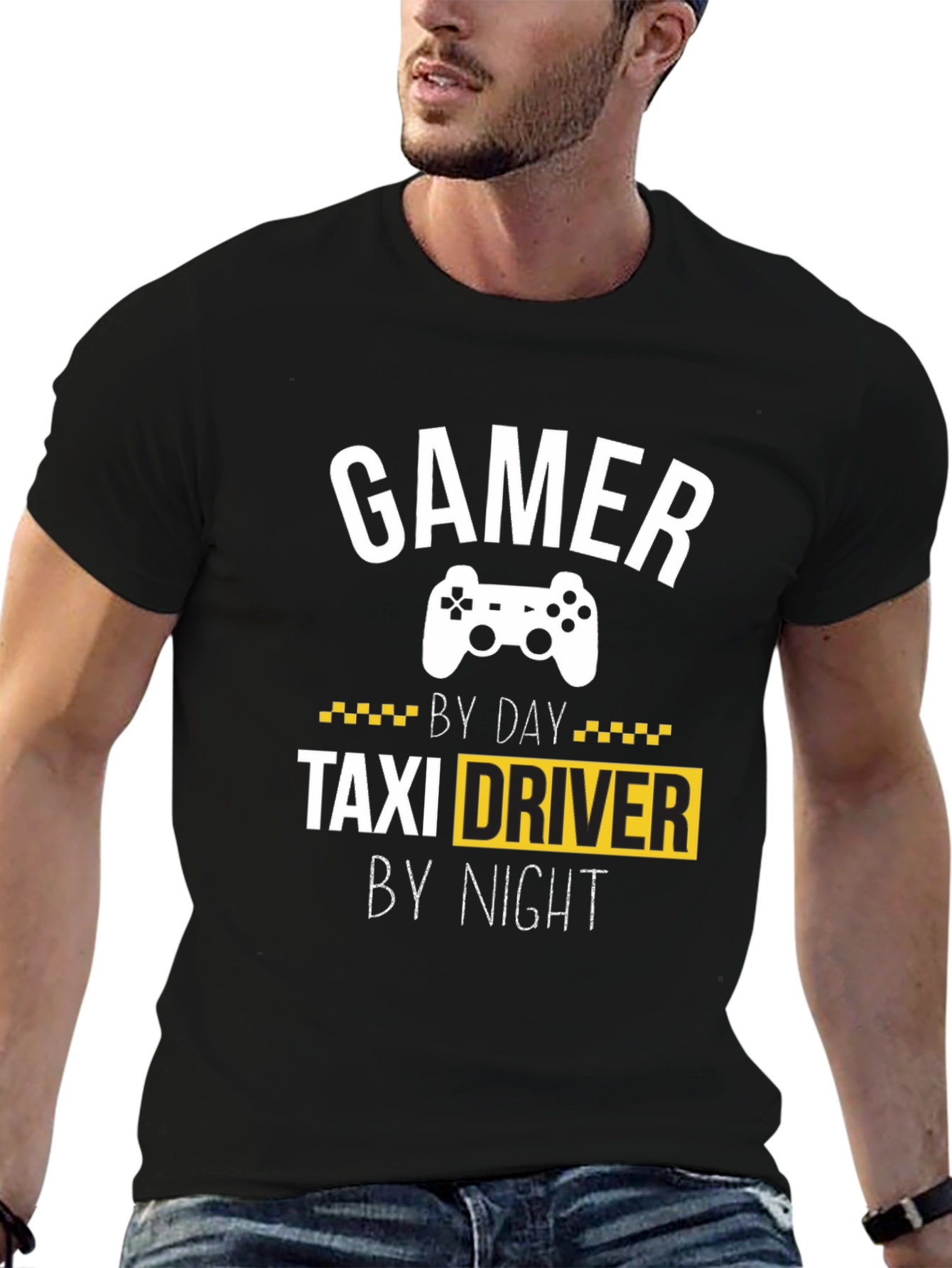 Gamer Taxi Driver T-Shirt - Funny Graphic Tee