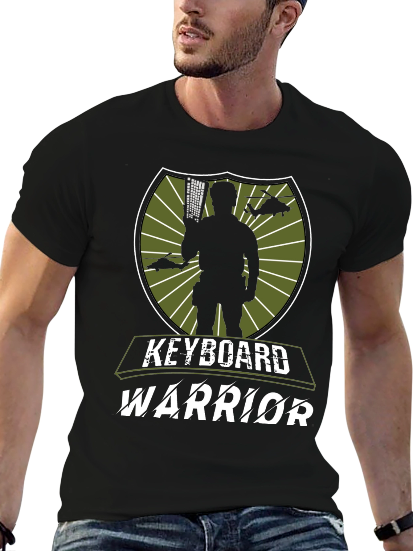 Keyboard Warrior T-Shirt: Gaming & Coding Apparel