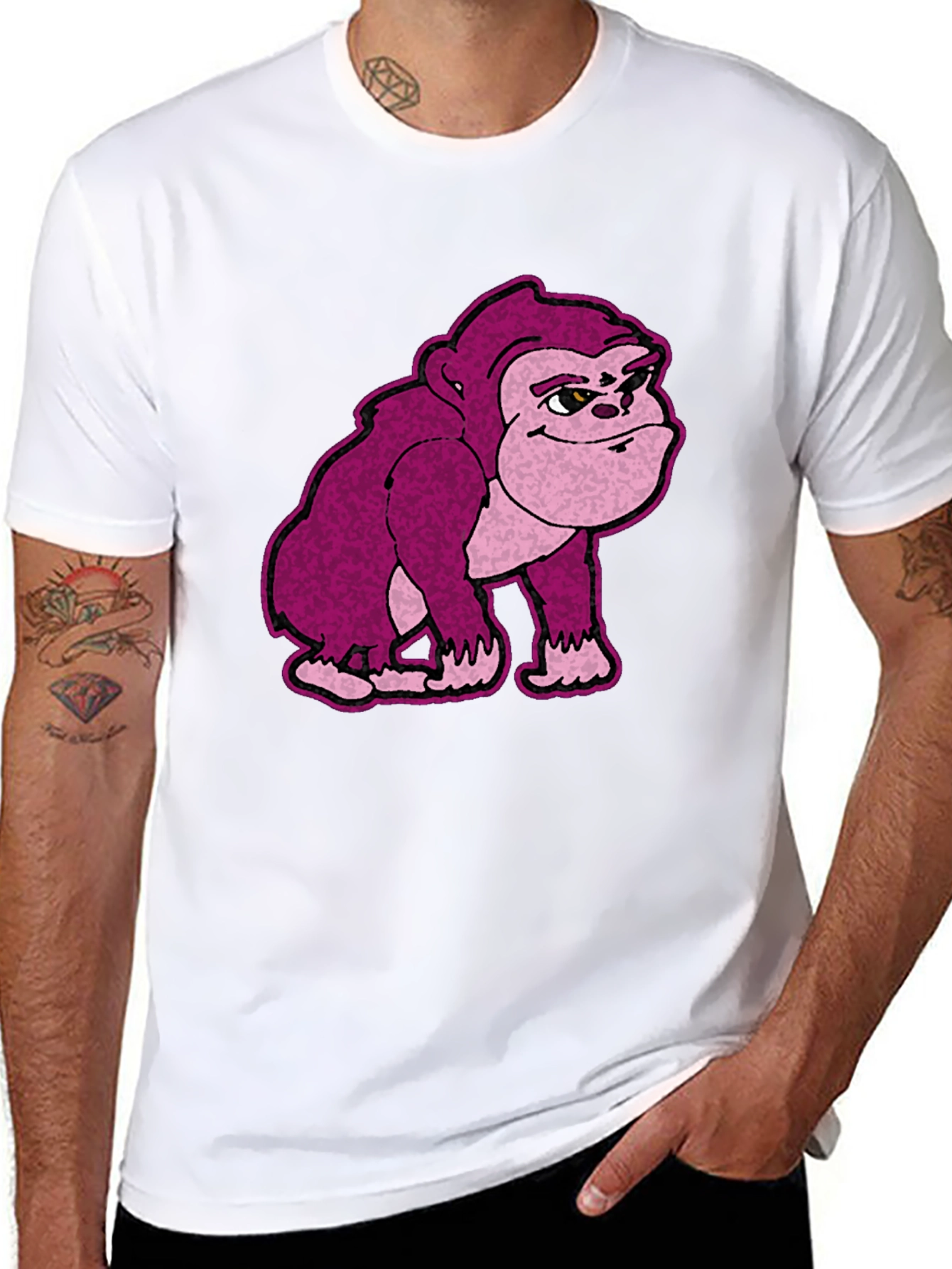 Funky Monkey Graphic Tee - Black