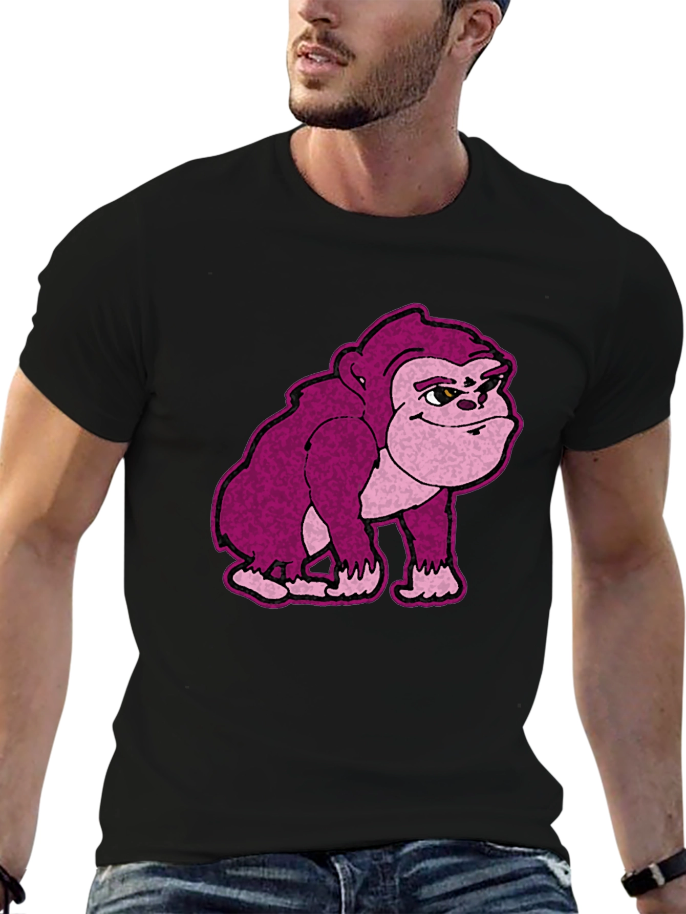 Funky Monkey Graphic Tee - Black