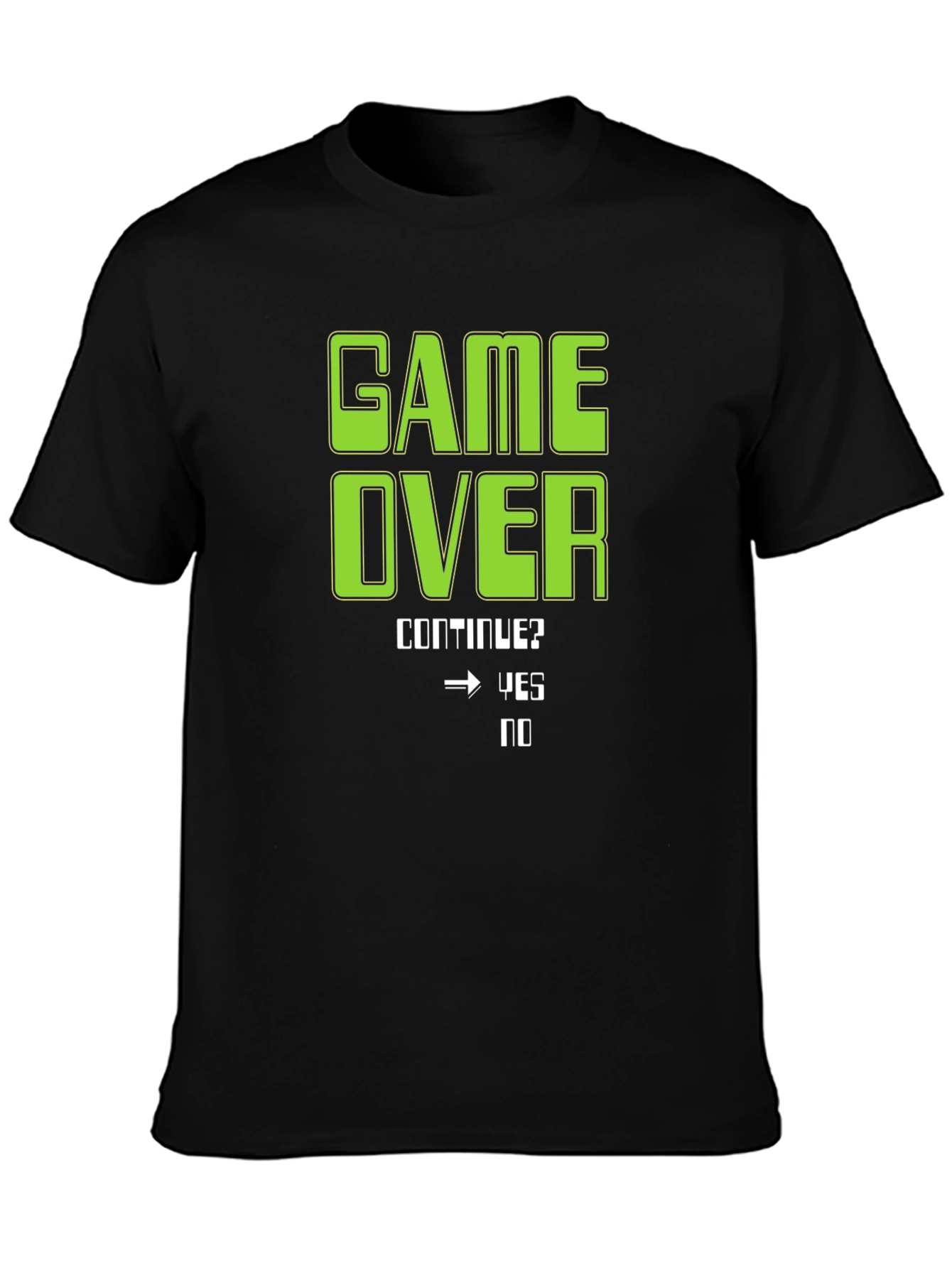 Game Over T-Shirt - Continue? Yes/No