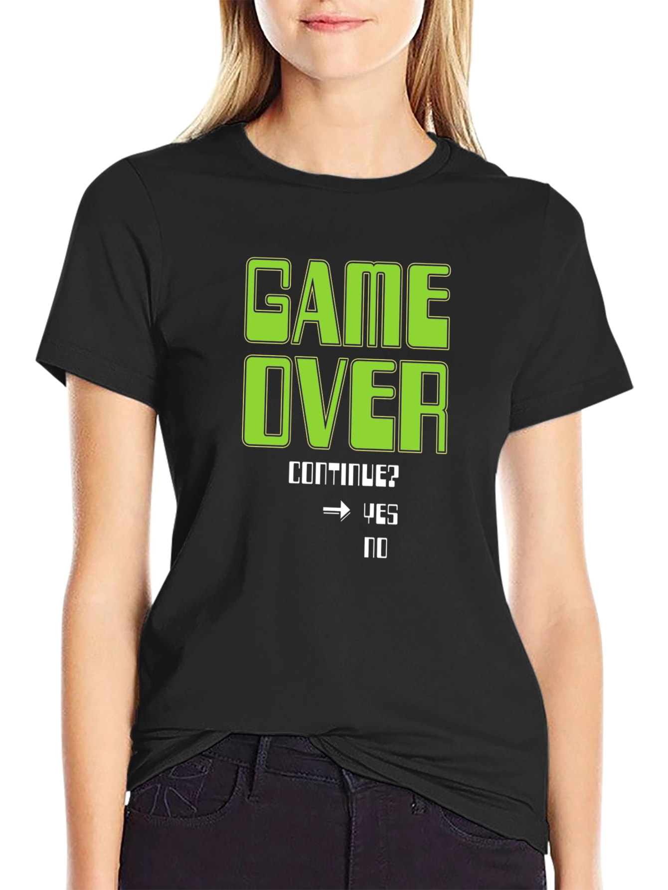 Game Over T-Shirt - Continue? Yes/No