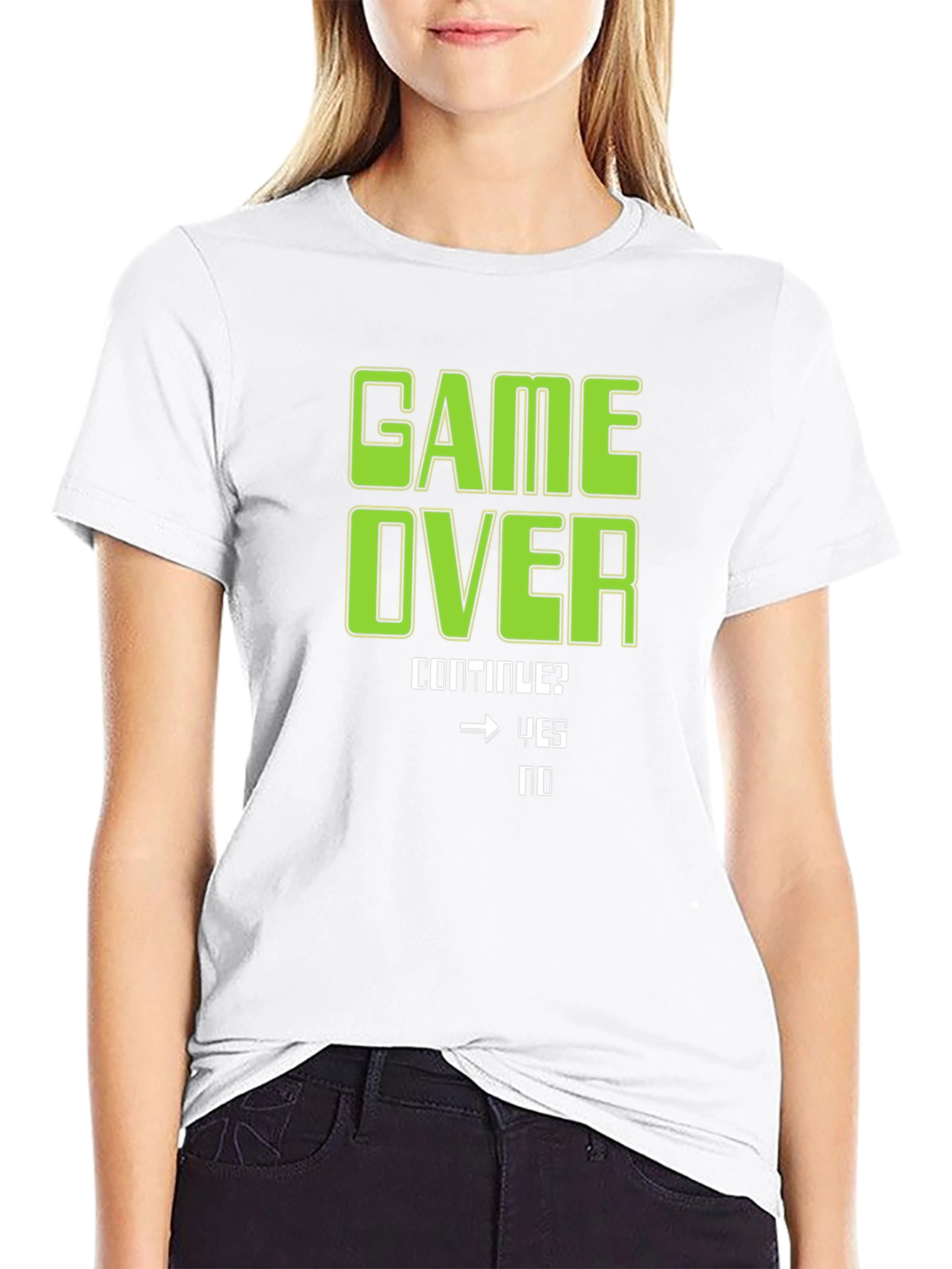 Game Over T-Shirt - Continue? Yes/No