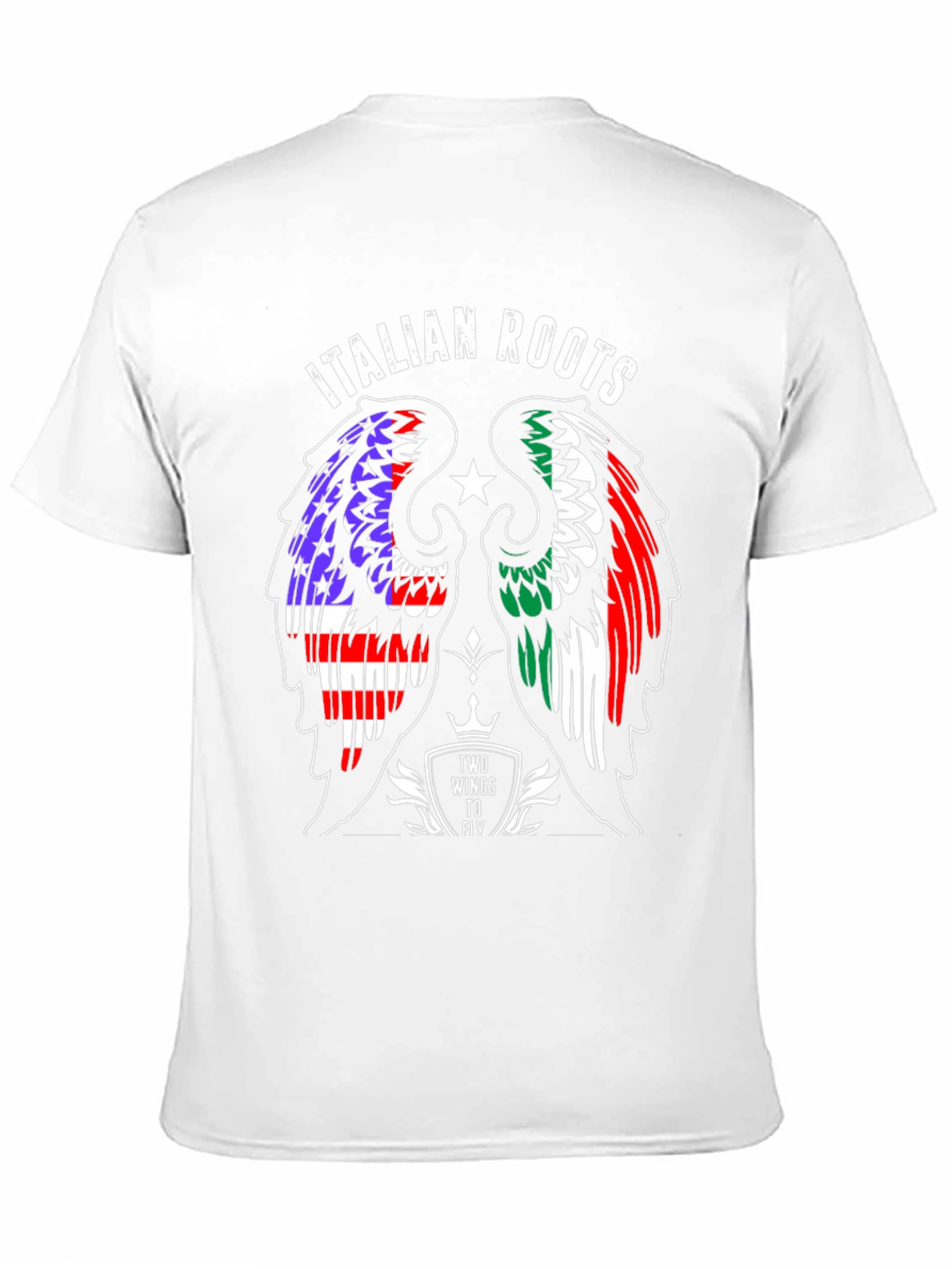 Italian Roots Wings T-Shirt - USA & Italy
