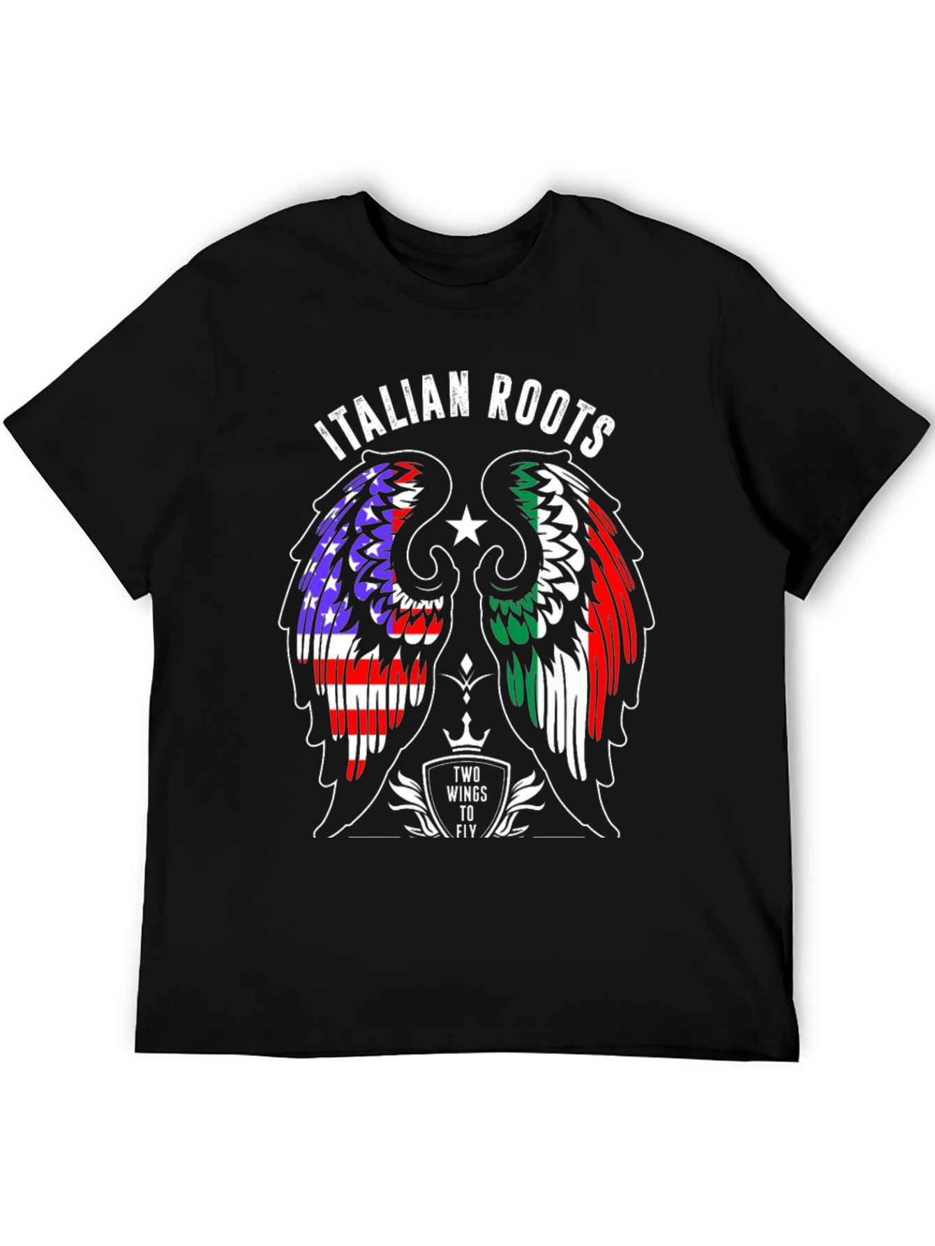 Italian Roots Wings T-Shirt - USA & Italy