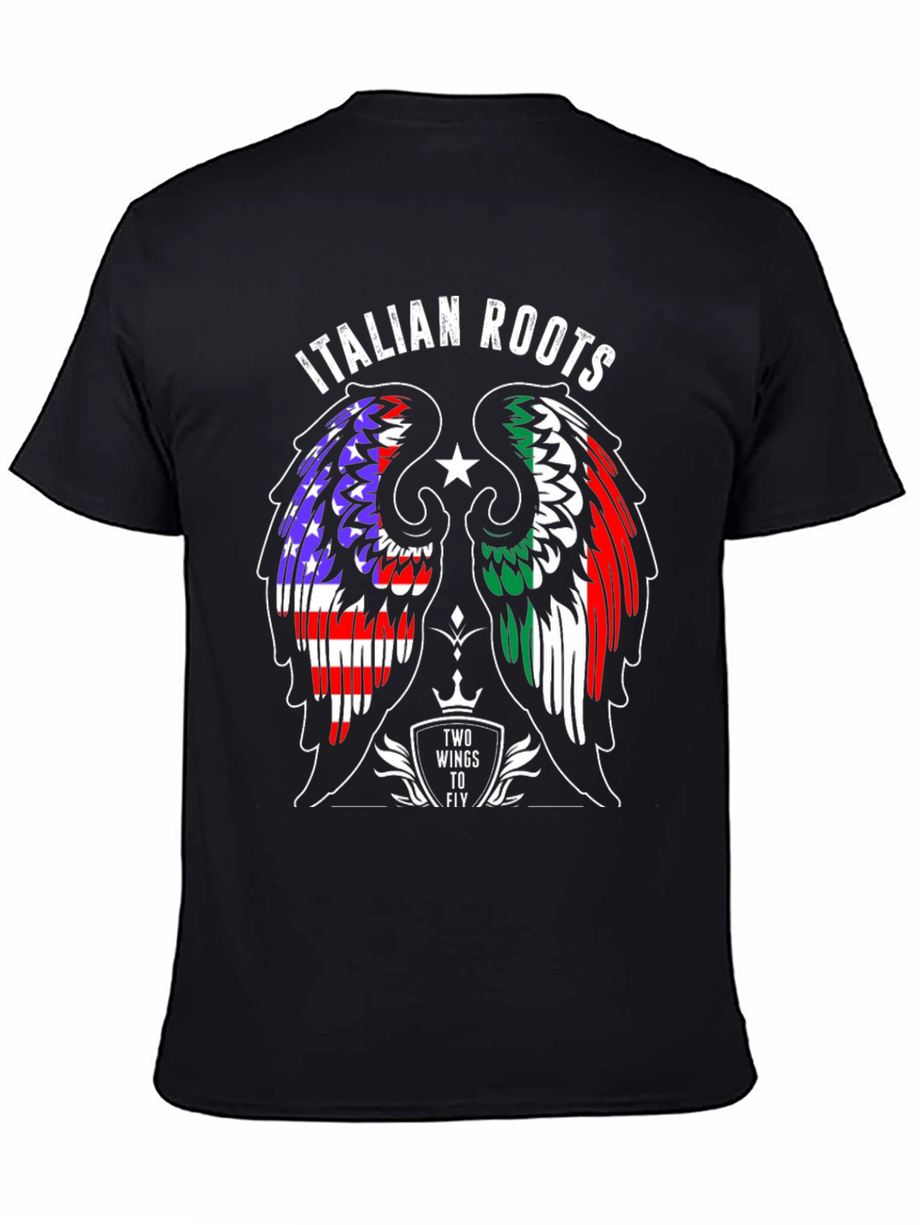 Italian Roots Wings T-Shirt - USA & Italy
