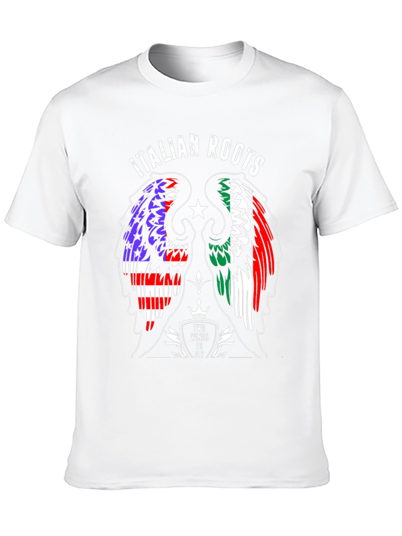 Italian Roots Wings T-Shirt - USA & Italy