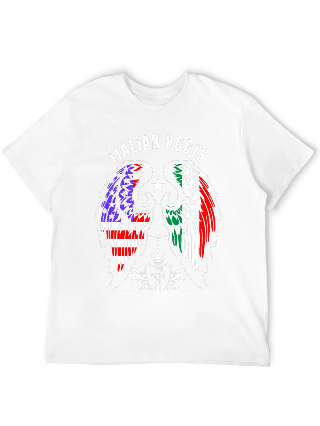 Italian Roots Wings T-Shirt - USA & Italy