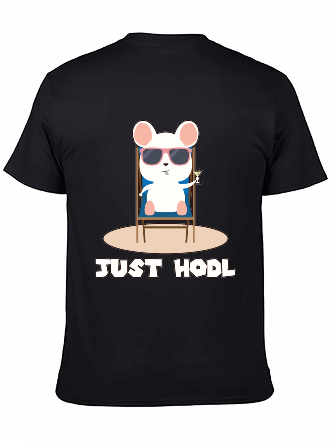Just Hodl T-Shirt - Chill Crypto Mouse