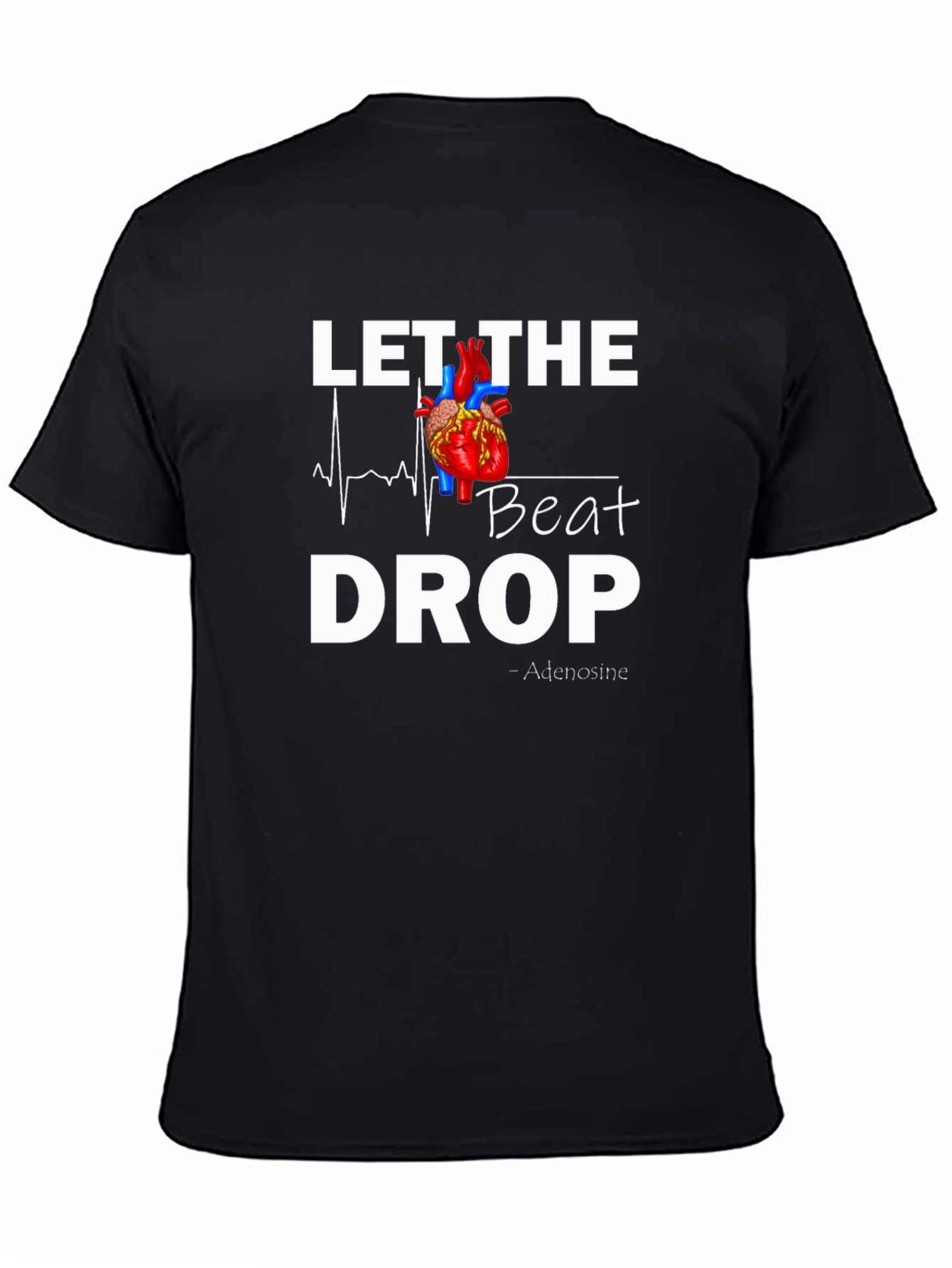 Let The Beat Drop - Heart Graphic T-Shirt