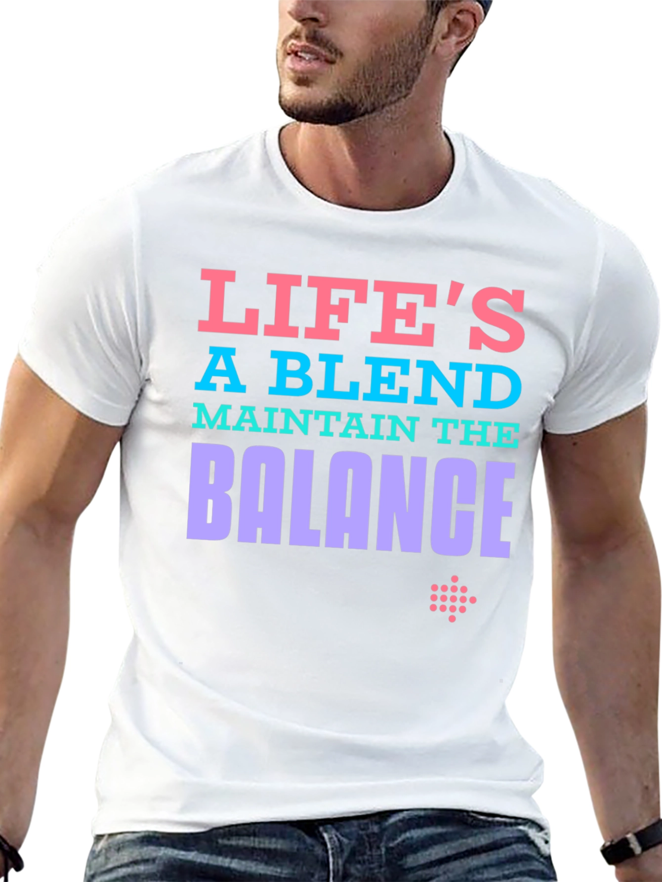 Lifes a Blend Graphic Tee - Maintain the Balance
