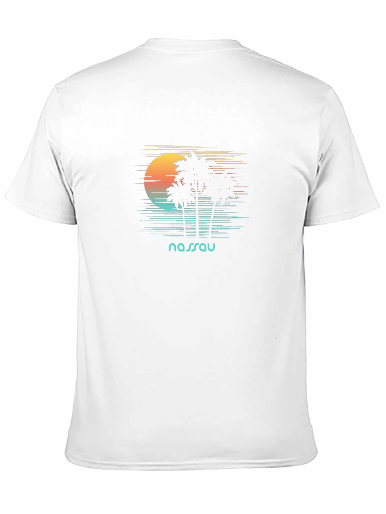 Nassau Palm Sunset Graphic Tee - Island Vibes