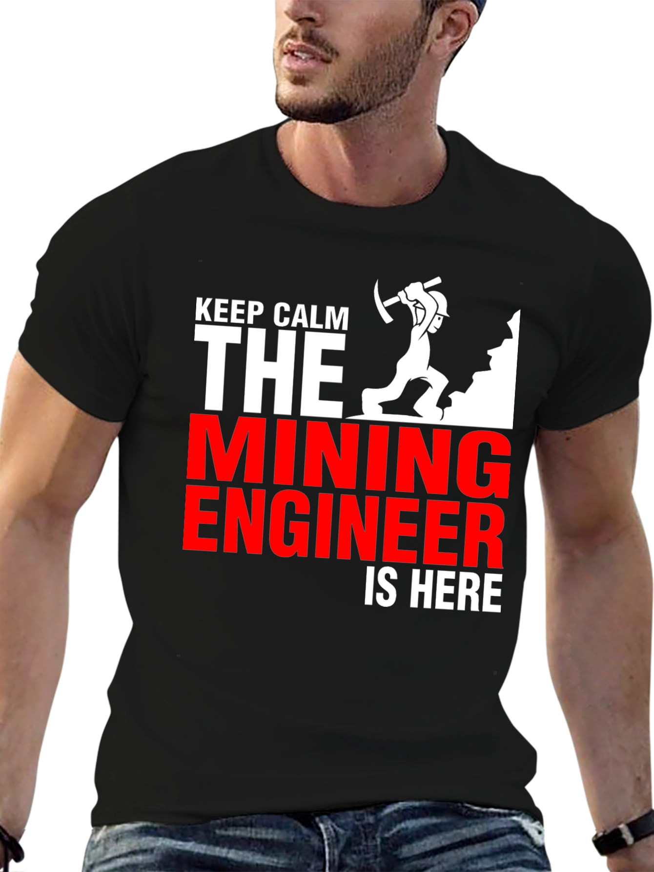 Mining Engineer T-Shirt - Keep Calm Design