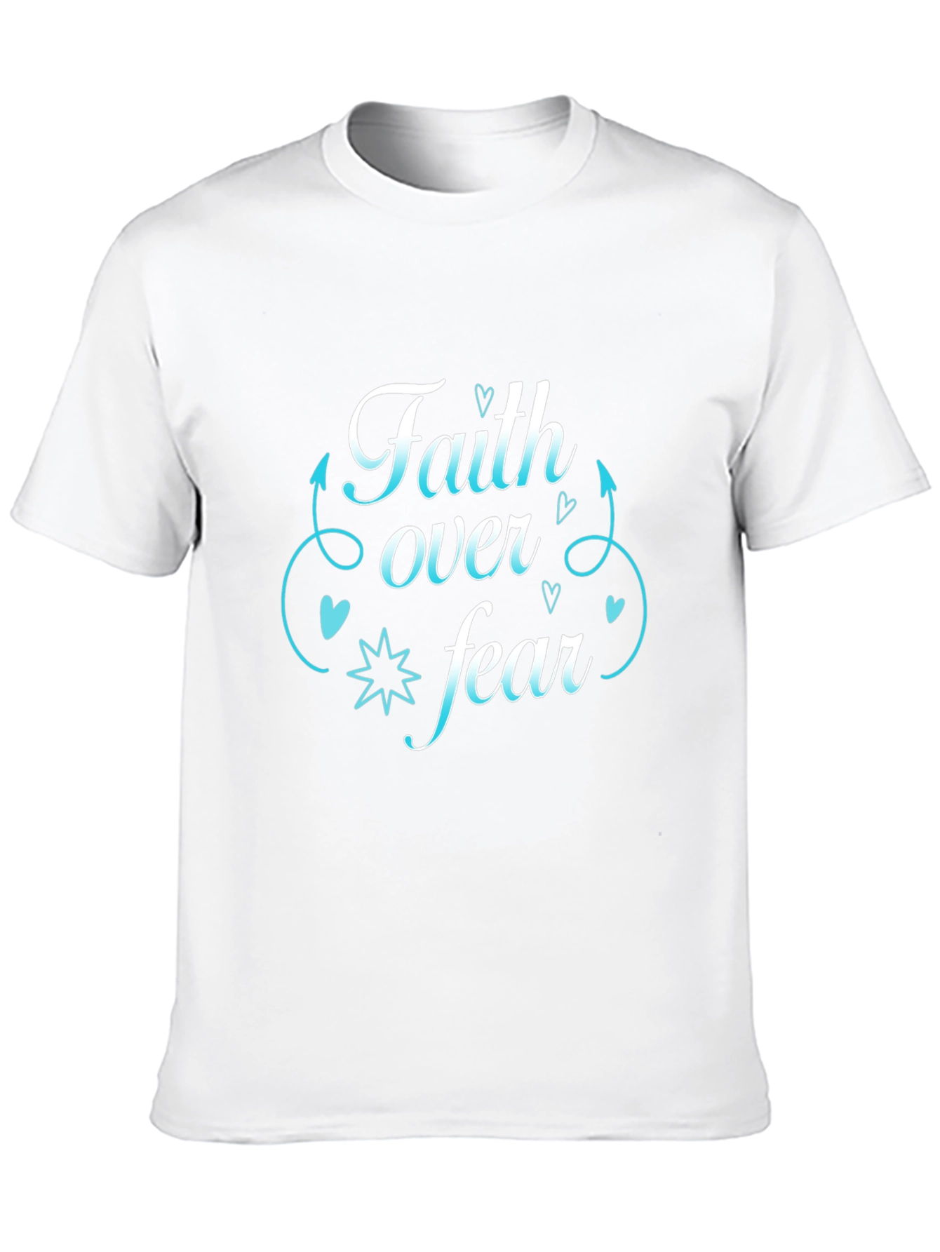 Faith Over Fear Black T-Shirt