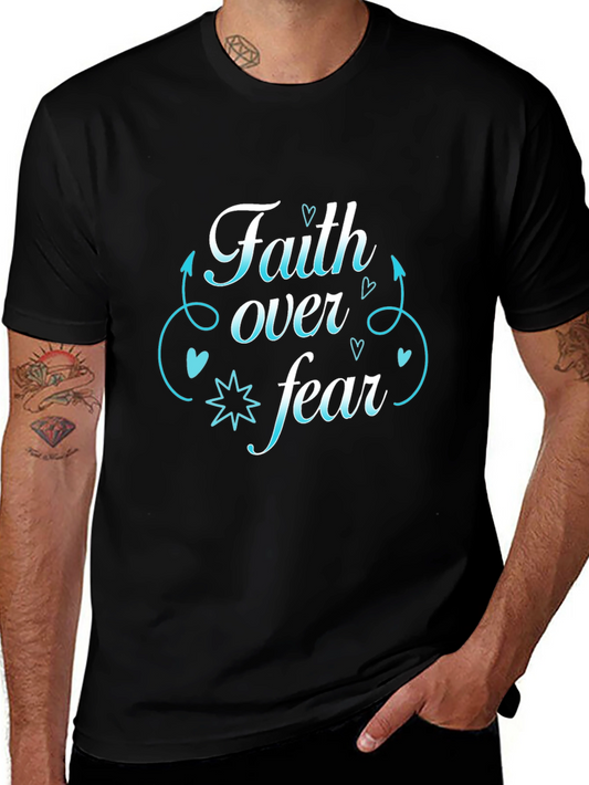 Faith Over Fear Black T-Shirt