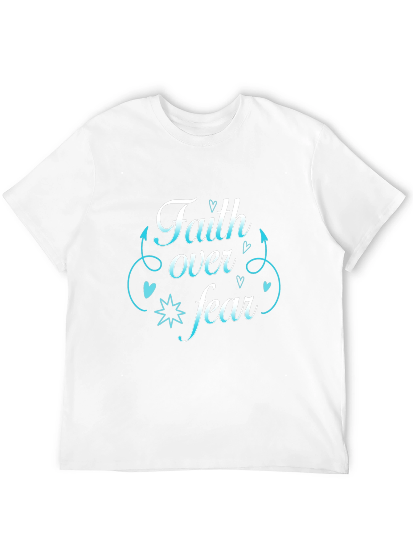 Faith Over Fear Black T-Shirt
