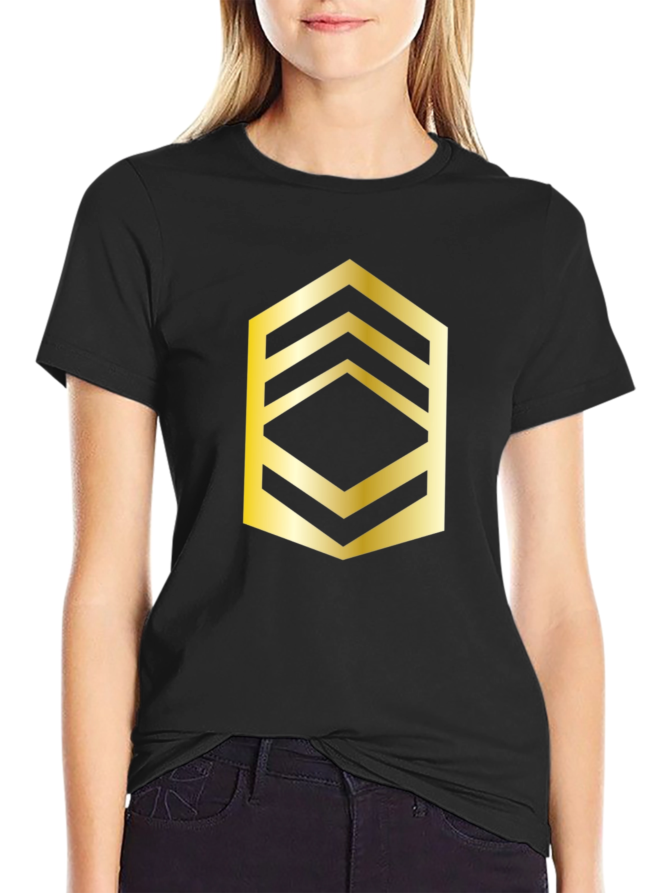 Gold Sergeant Rank T-Shirt - Military Pride Tee