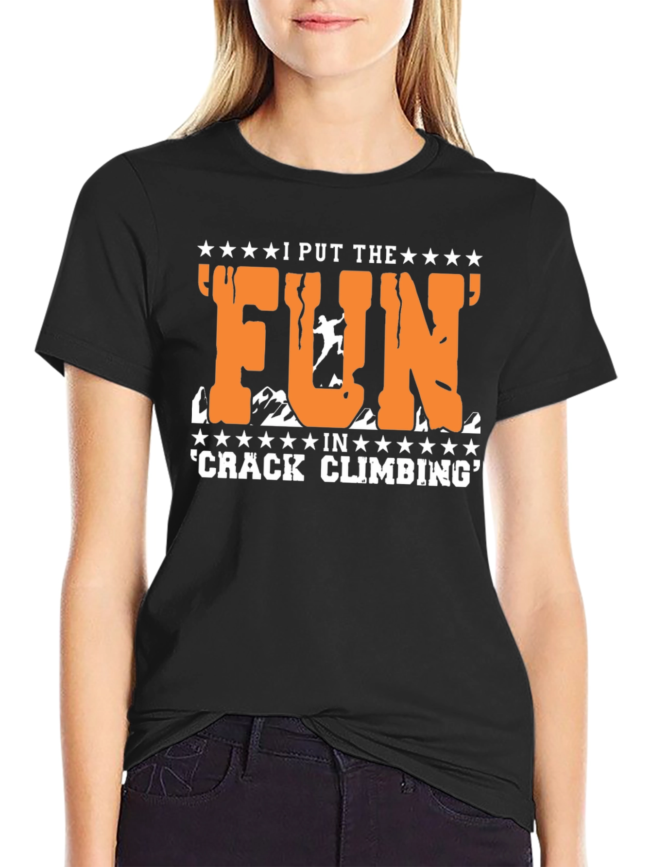 Crack Climbing Fun T-Shirt - Mountain Adventure Tee